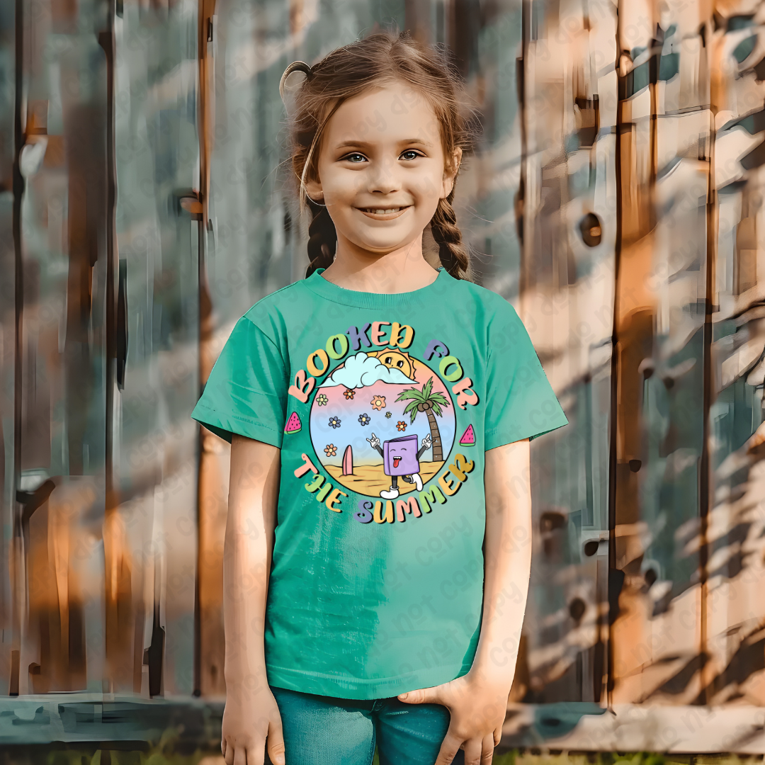 Booked For The Summer Kelly Green Tee