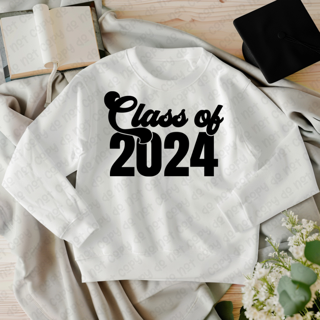 DTF TRANSFER Class of 2024 (Black)