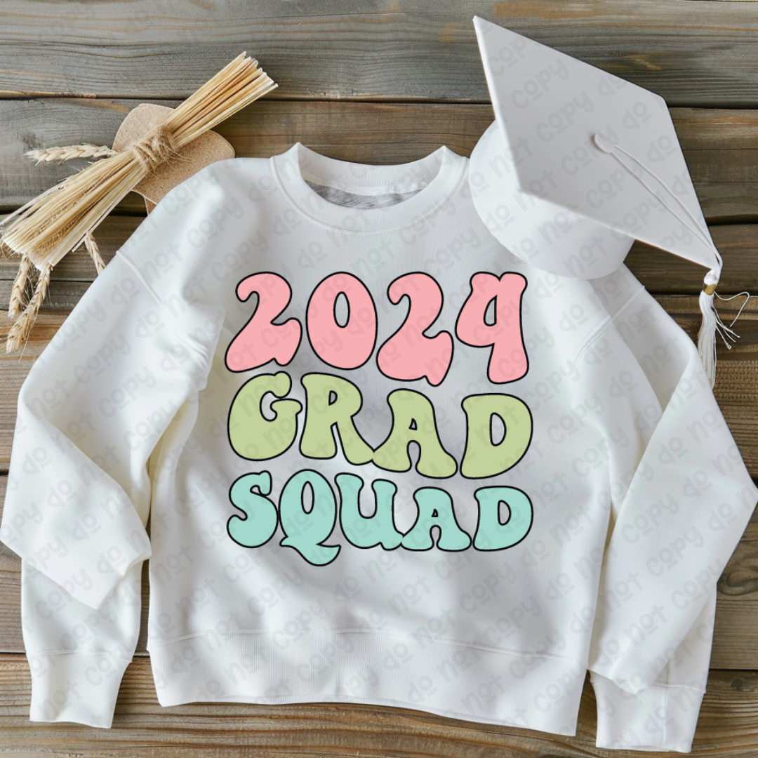 DTF TRANSFER 2024 Grad Squad