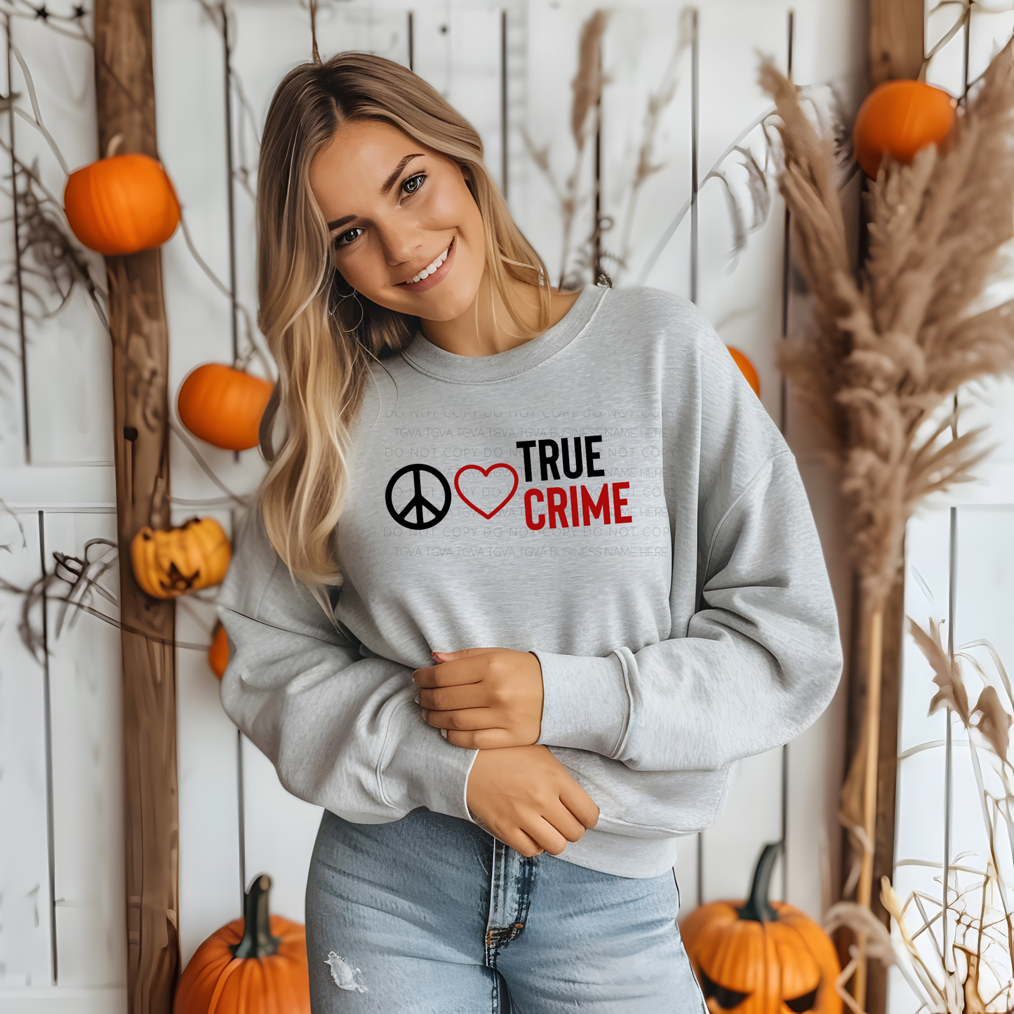 DTF TRANSFER Peace Love True Crime