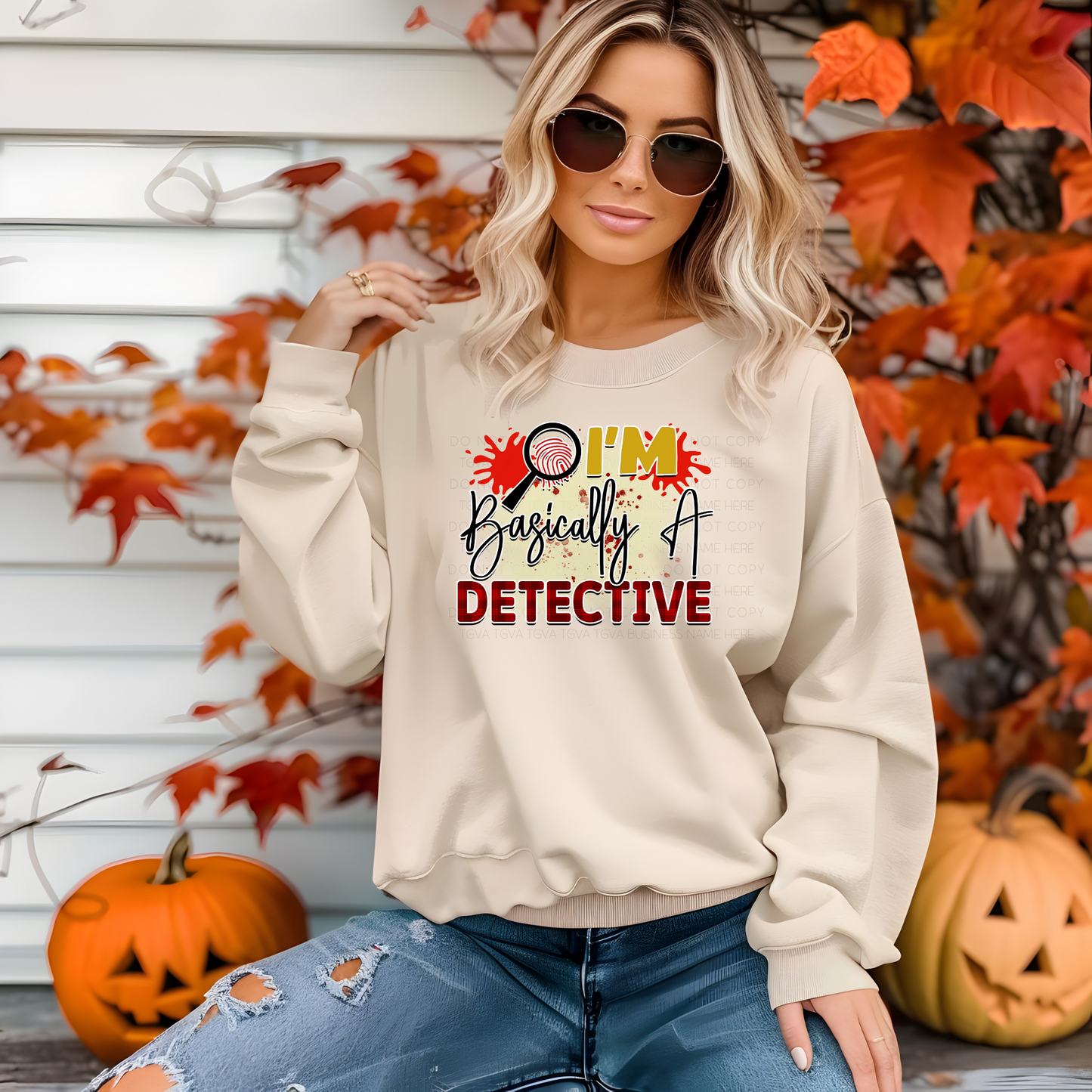 DTF TRANSFER Basically A Detective