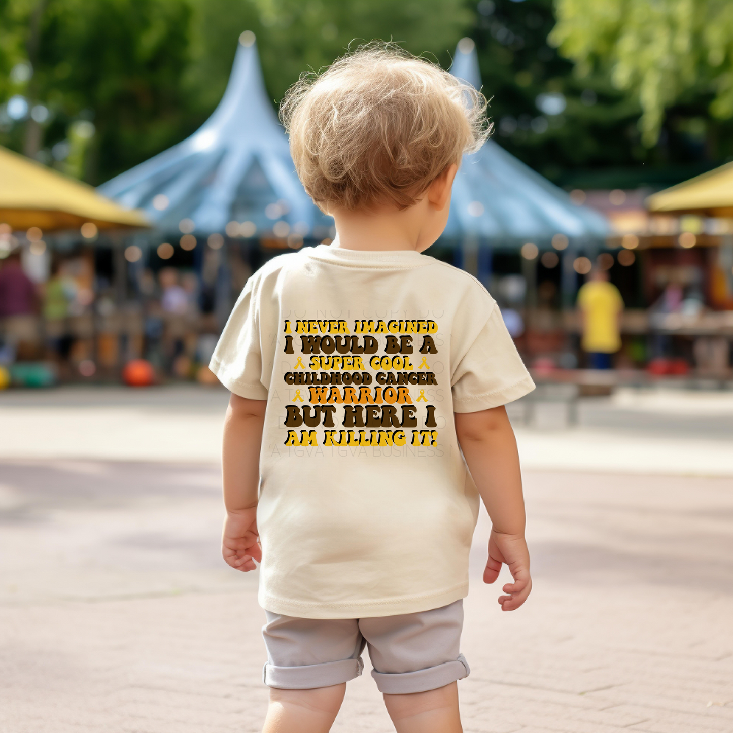 DTF TRANSFER Super Cool Childhood Cancer Warrior