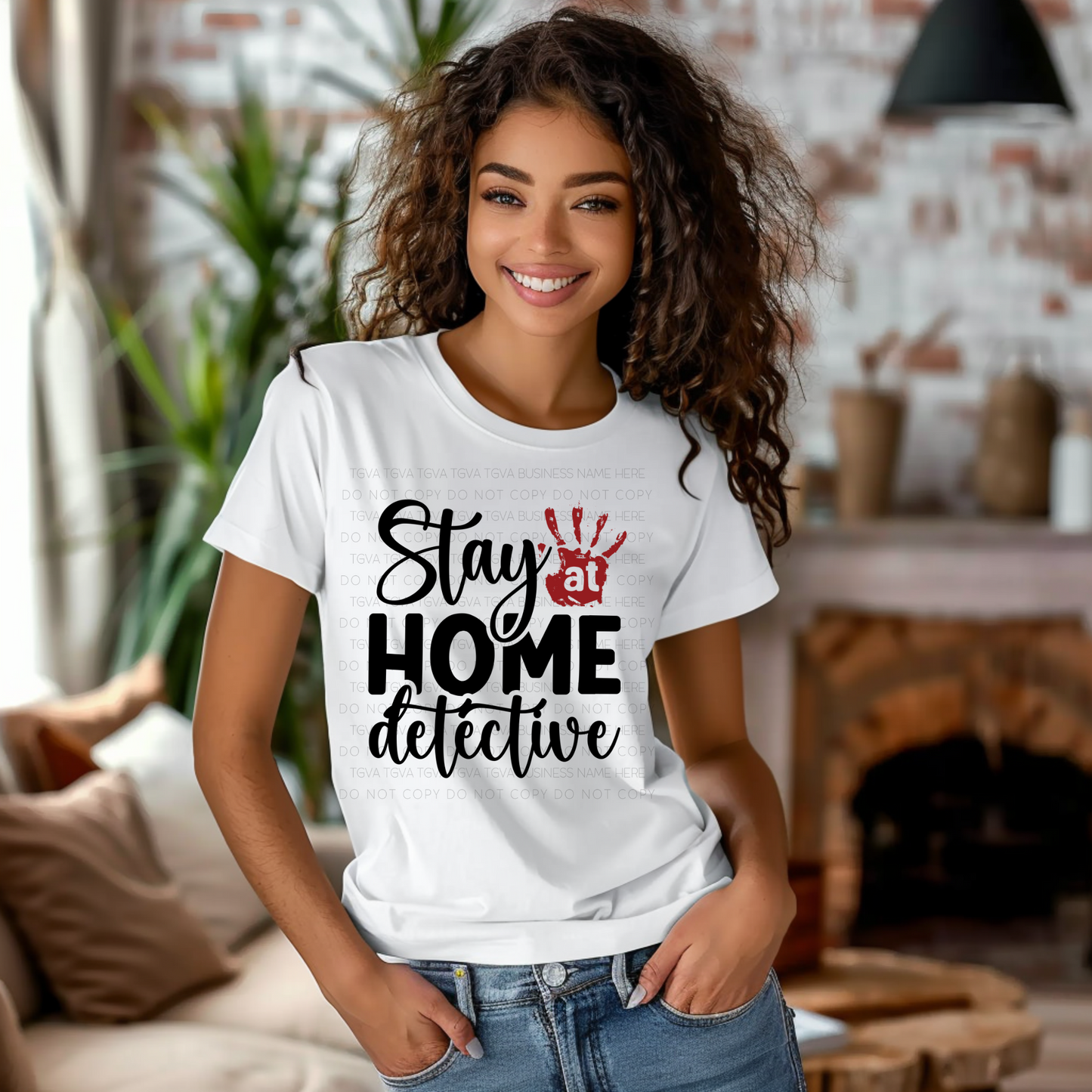 DTF TRANSFER Stay At Home Detective