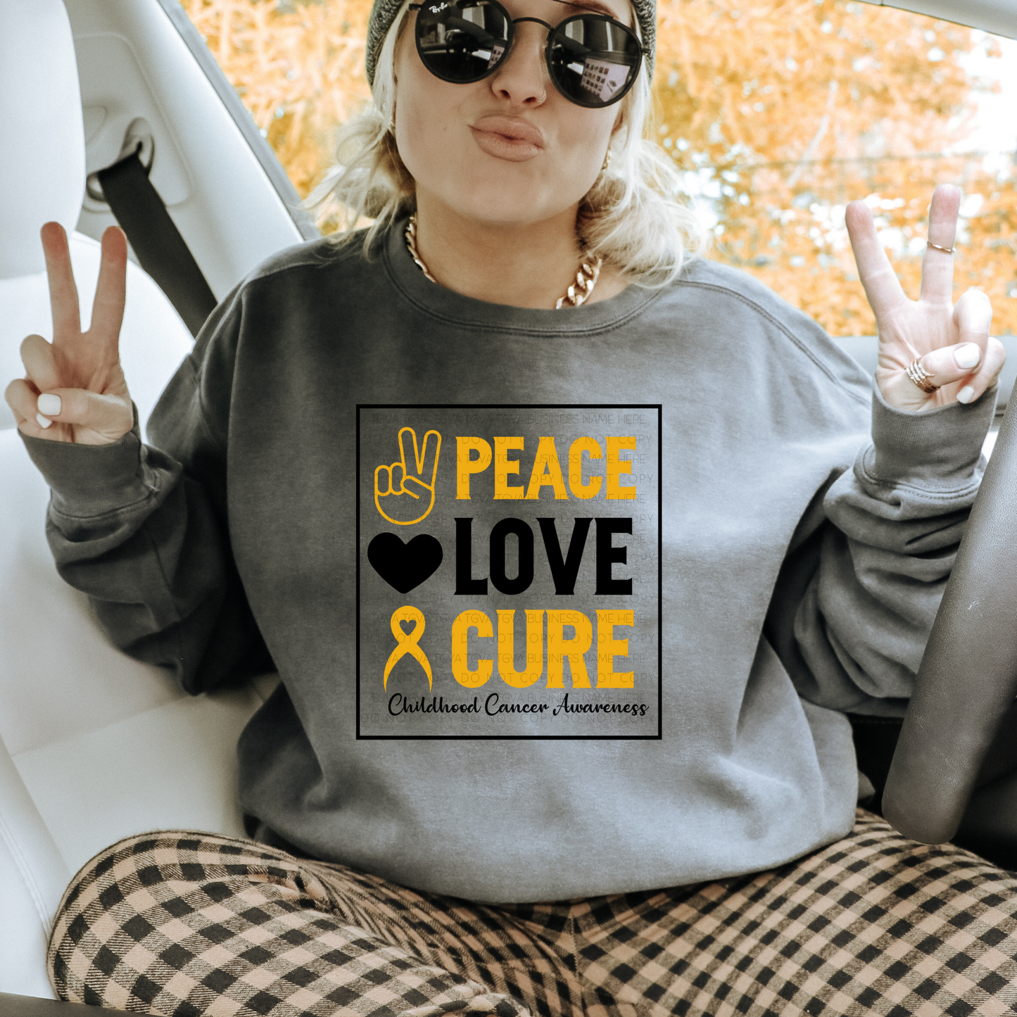 DTF TRANSFER Peace Love Cure
