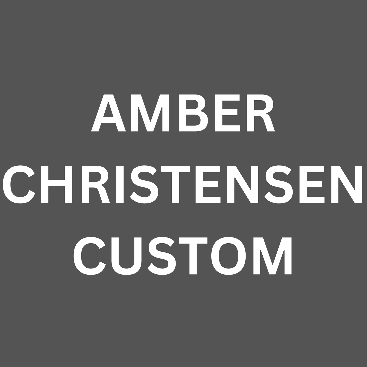 Amber Christensen Custom Gang Builder