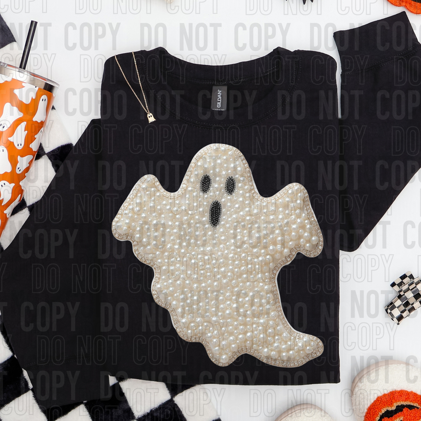 DTF TRANSFER Faux Pearls Ghost