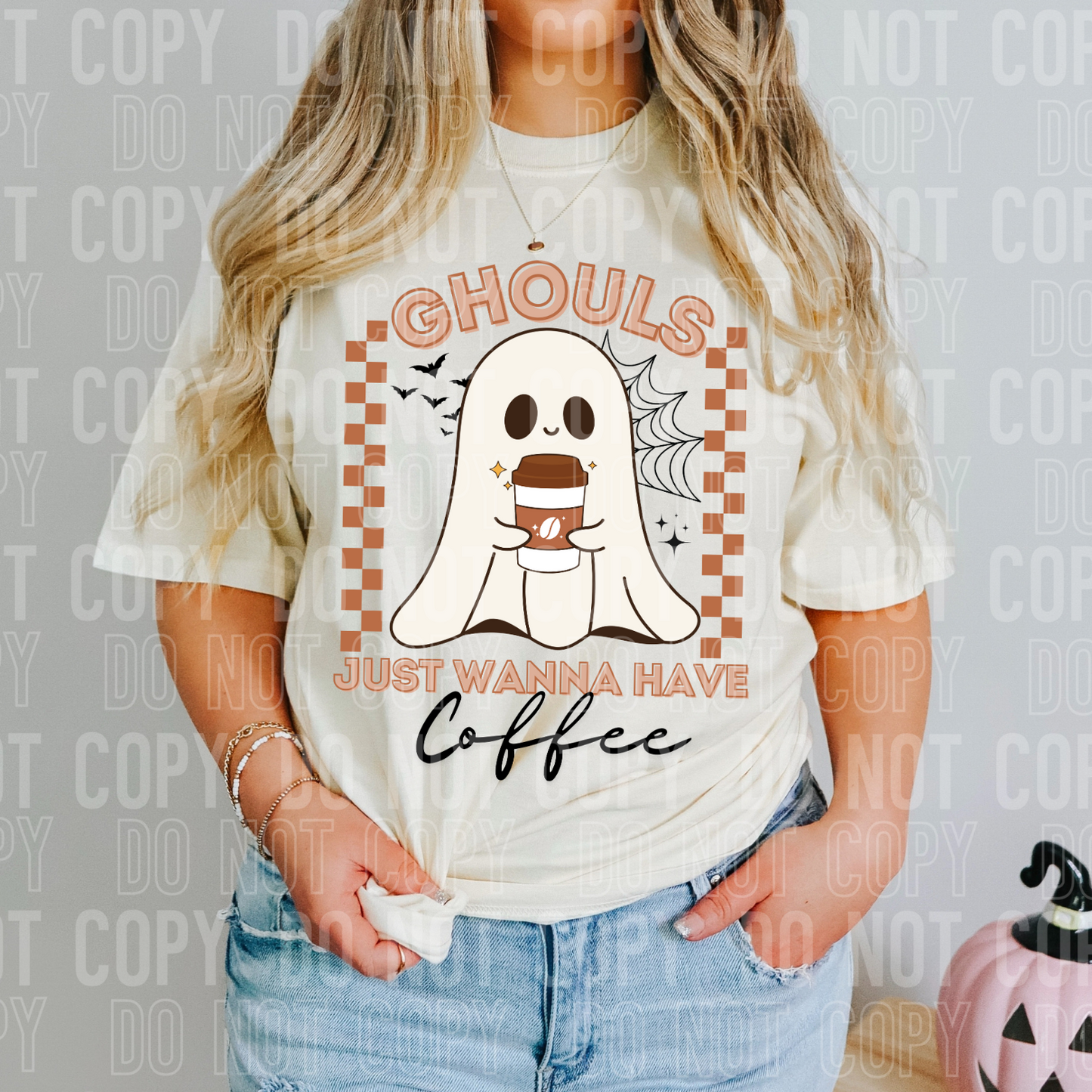 DTF TRANSFER Ghouls Just Wanna Have Coffee