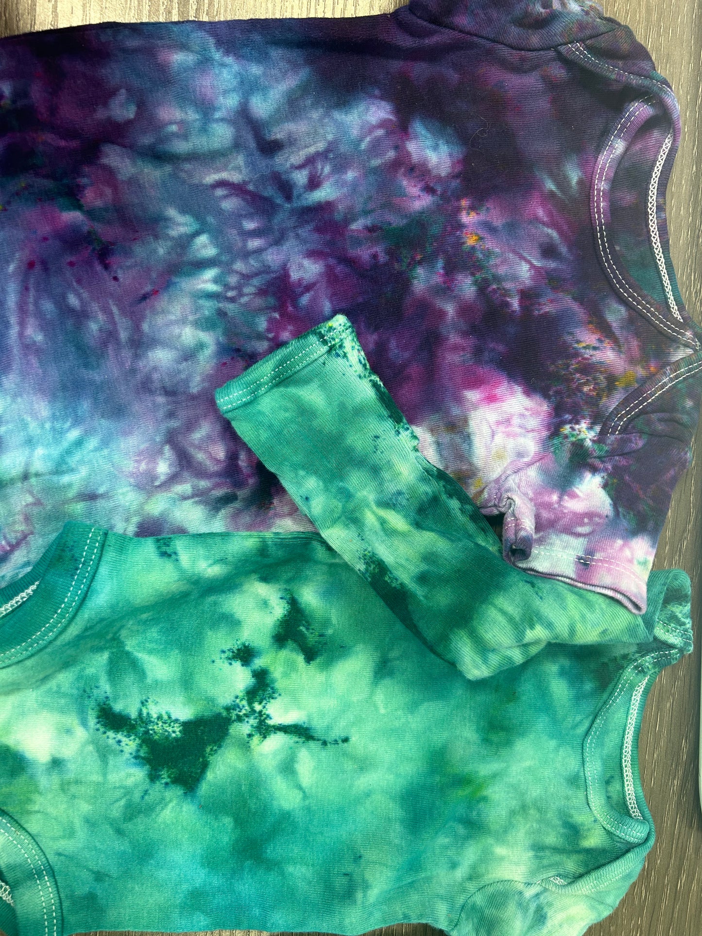 hand dyed onesie