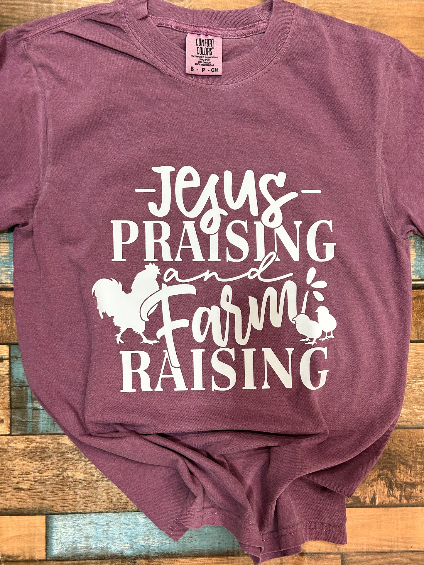 Jesus praisin and farm raising