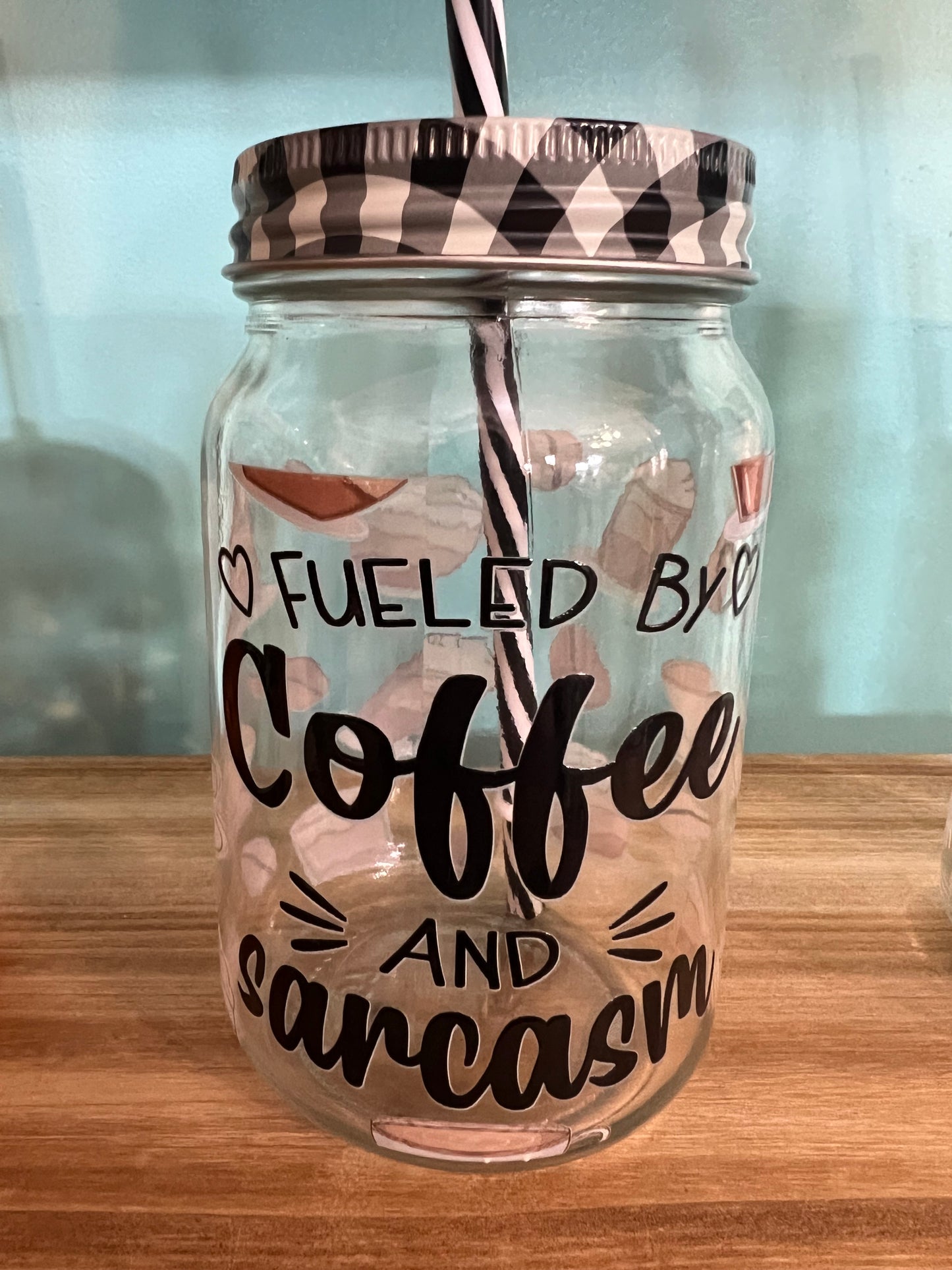 Coffee and Sarcasm Jar Tumbler