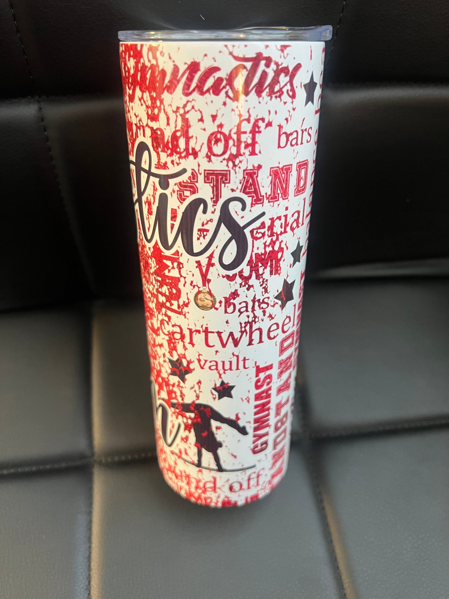 Gymnastics Mom Red Tumbler
