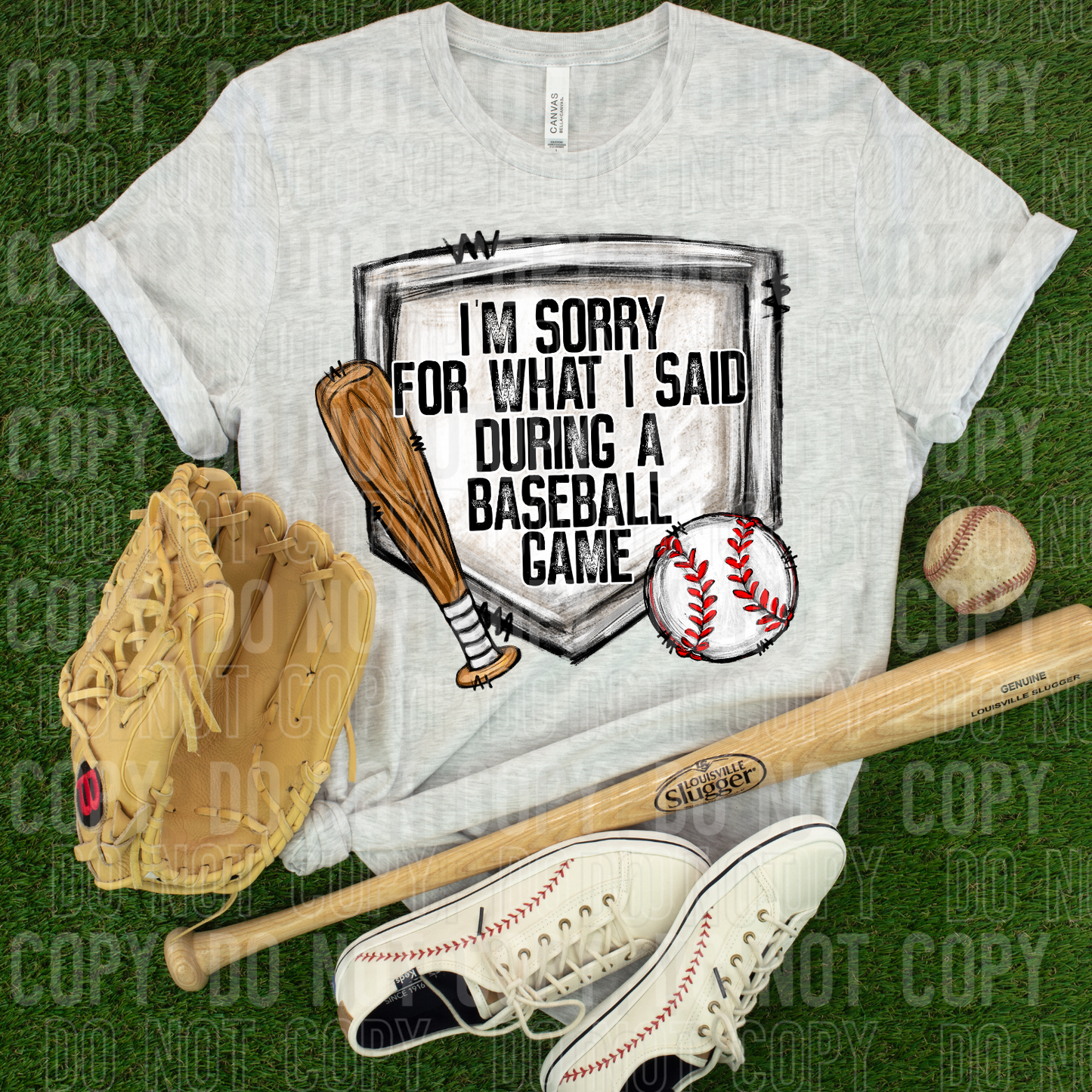 DTF TRANSFER I'm Sorry For What I Said Baseball