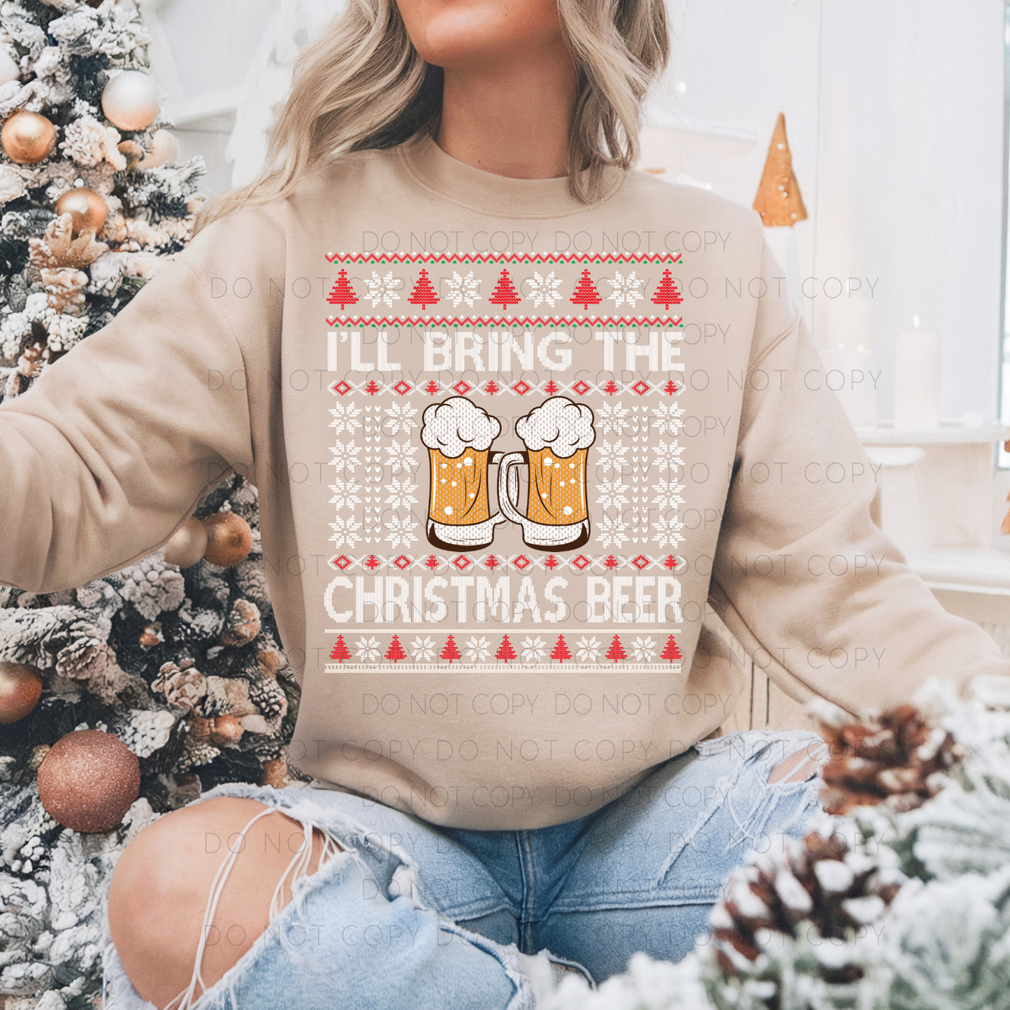 DTF TRANSFER I'll Bring The Christmas Beer
