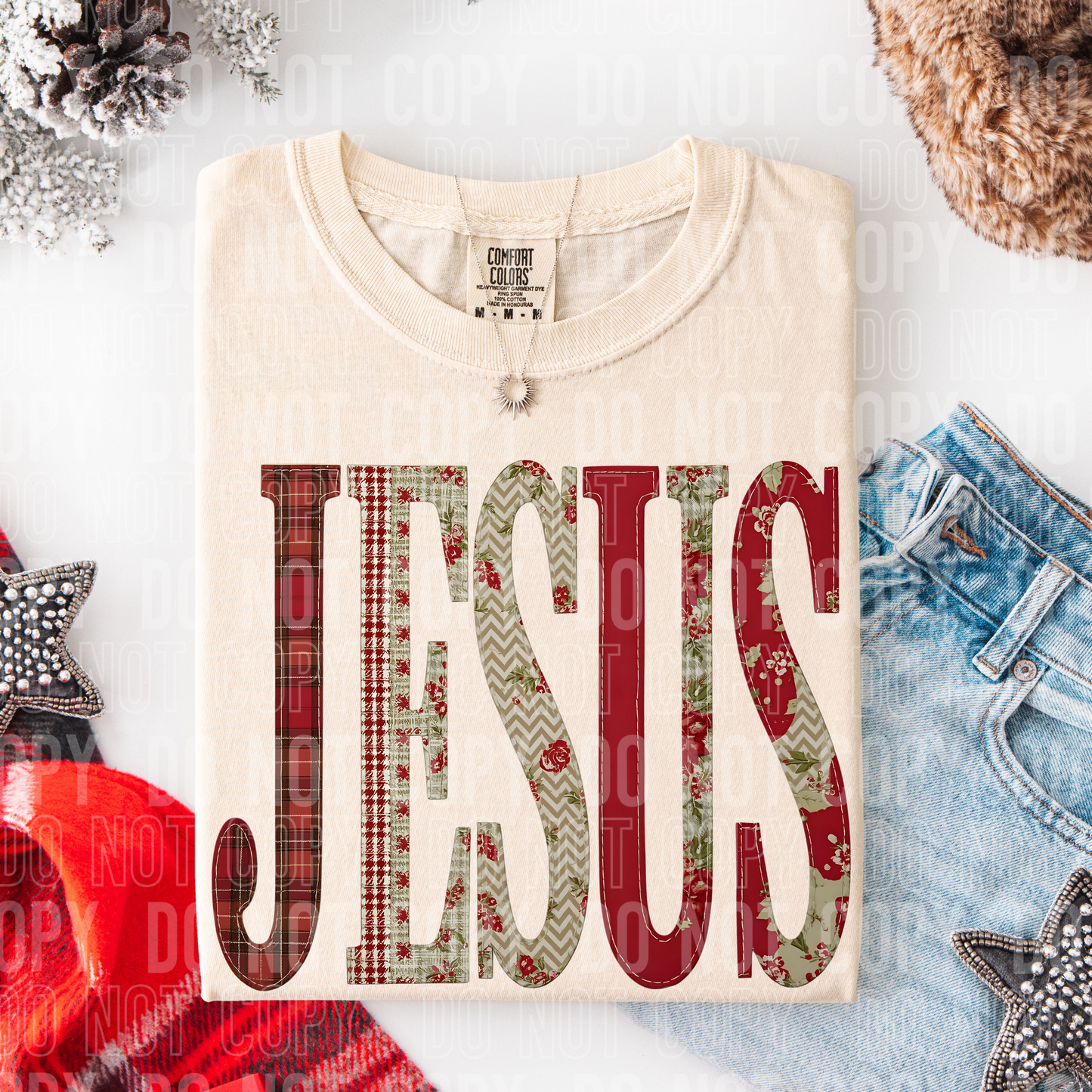 DTF TRANSFER Jesus Patch