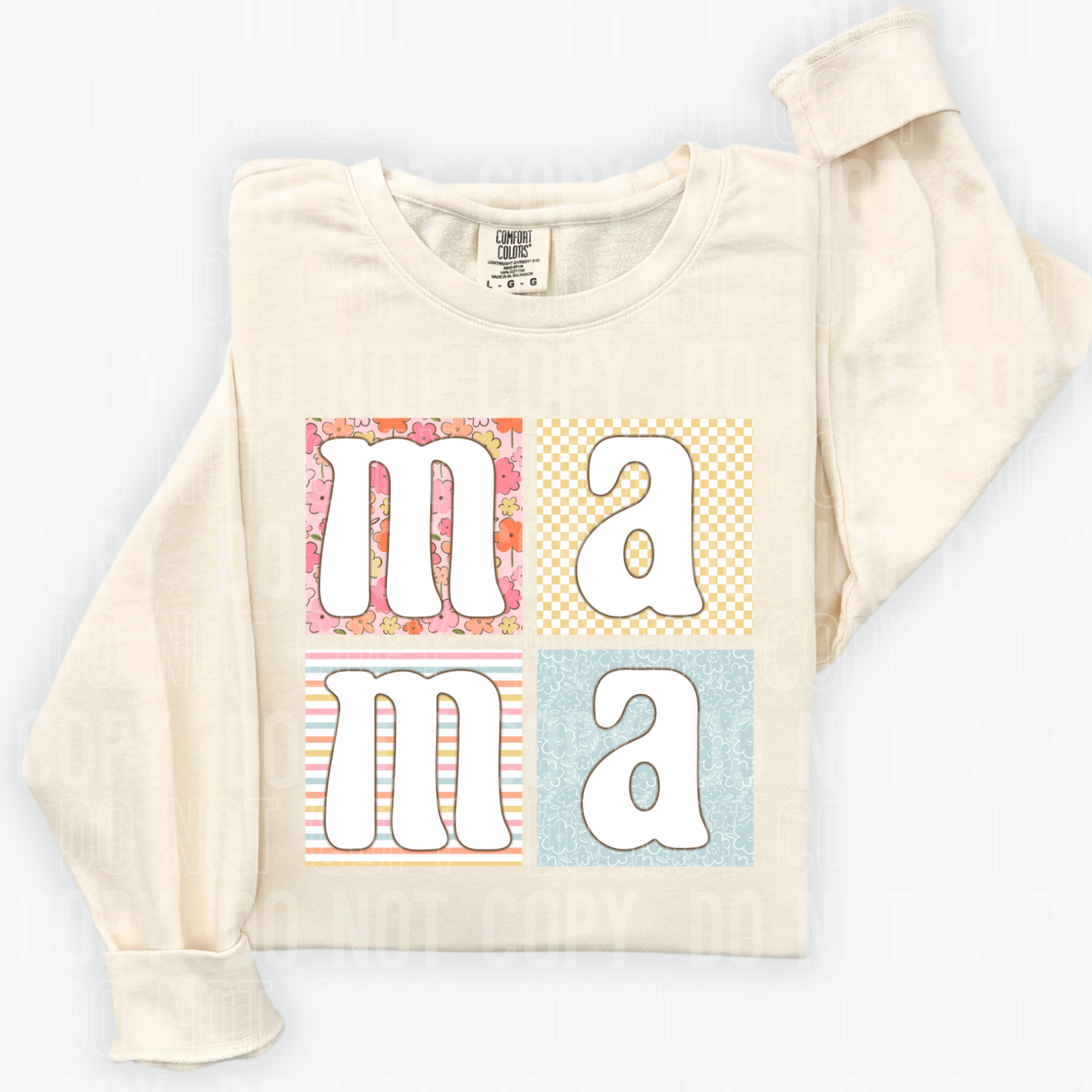 DTF TRANSFER Patched Mama