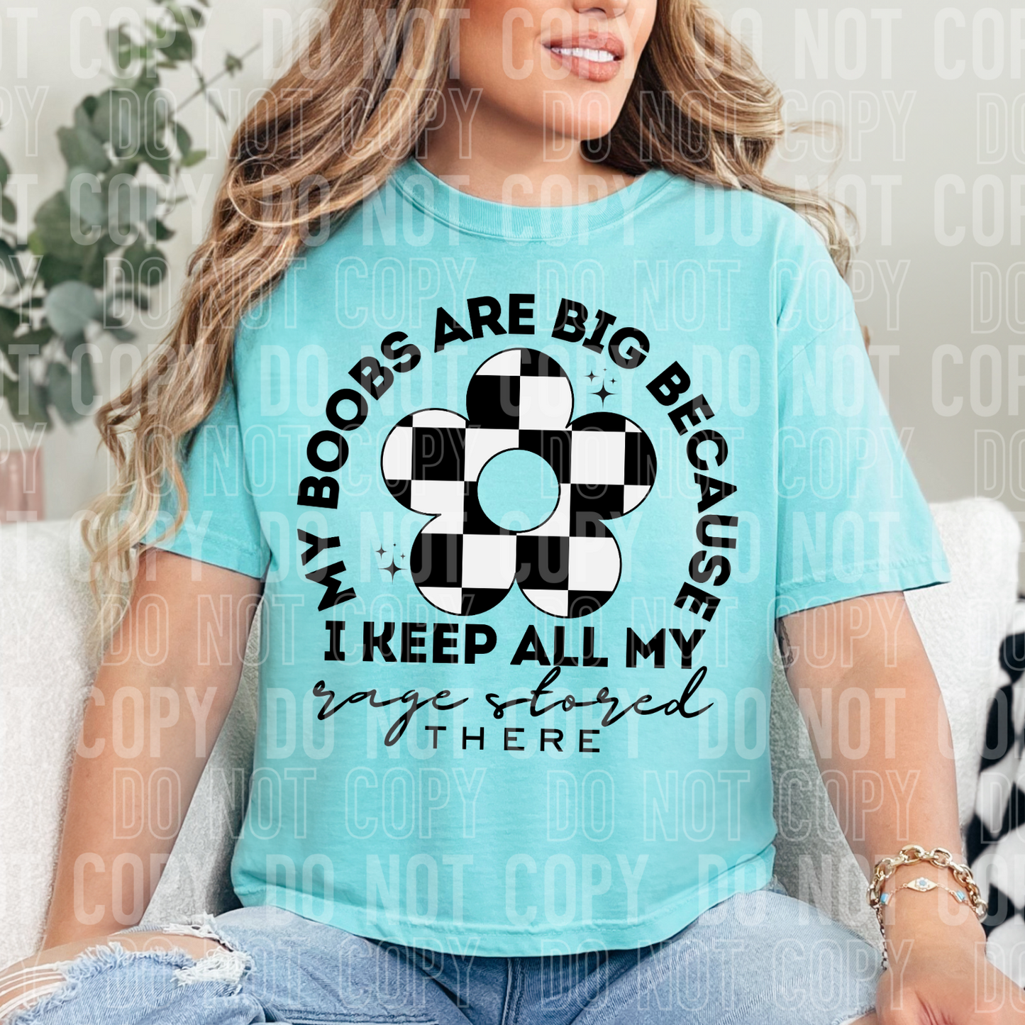 DTF TRANSFER My Boobs Are Big