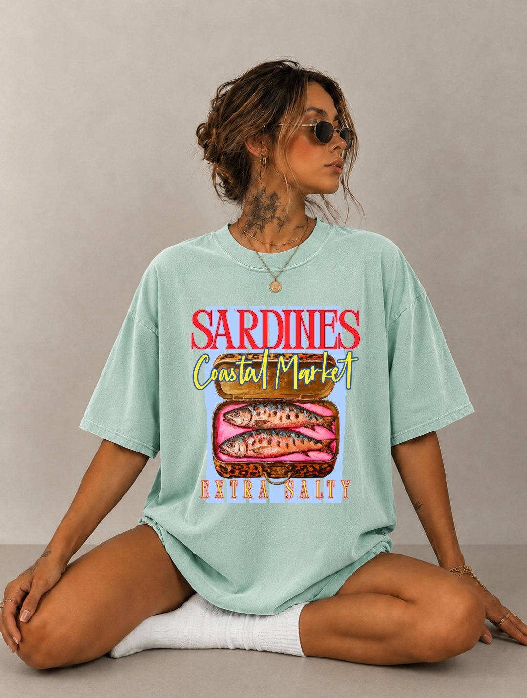 DTF TRANSFER Sardines Coastal Market