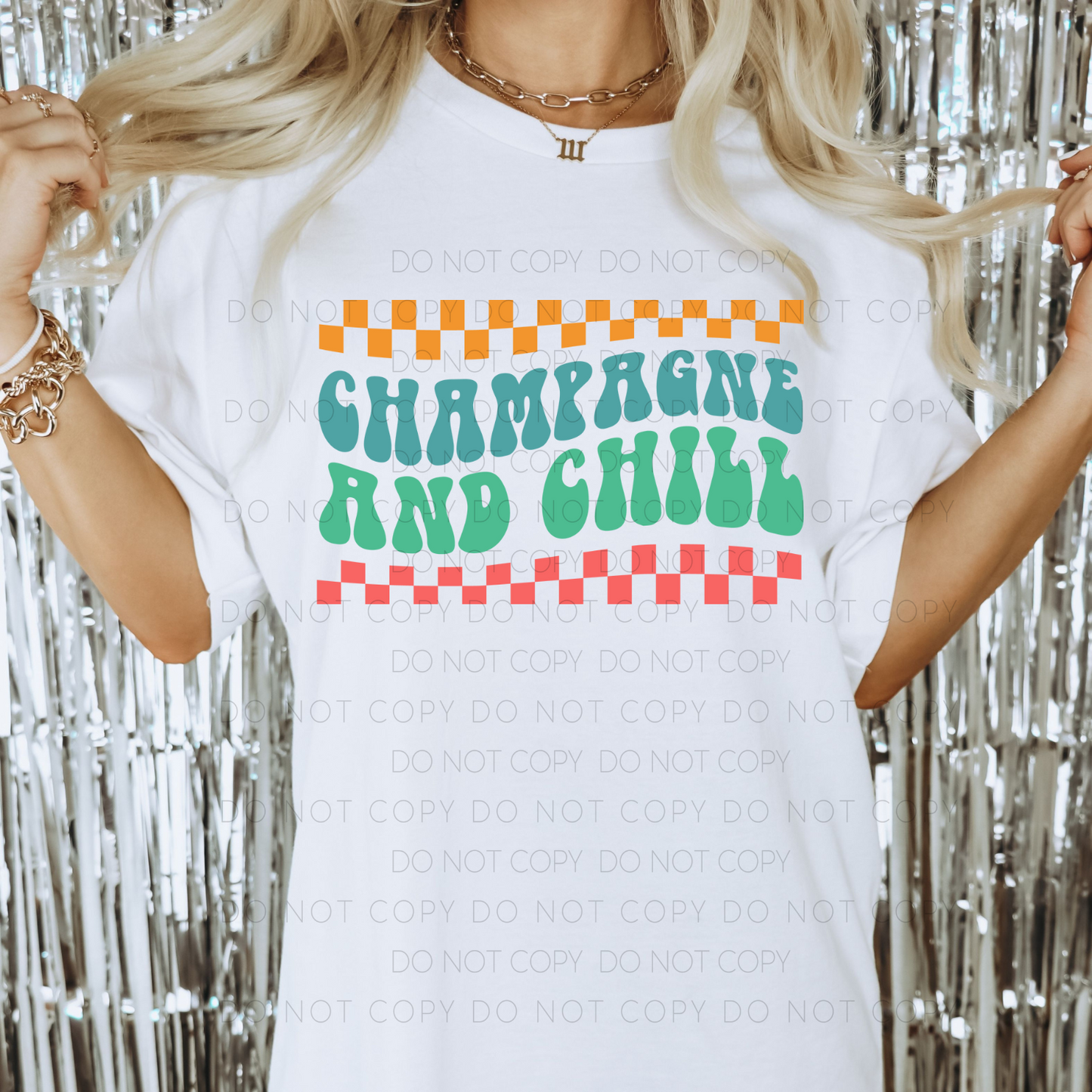 DTF TRANSFER Champagne And Chill