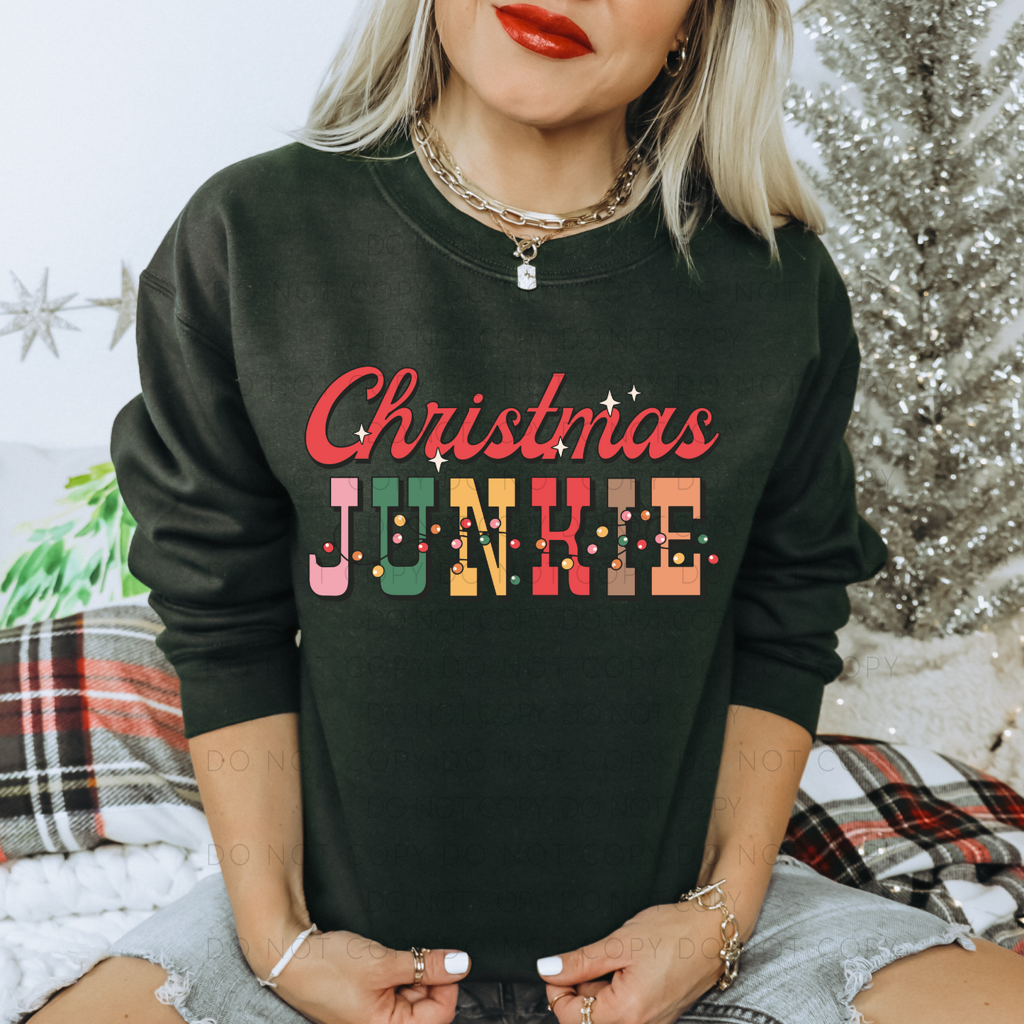 DTF TRANSFER Christmas Junkie