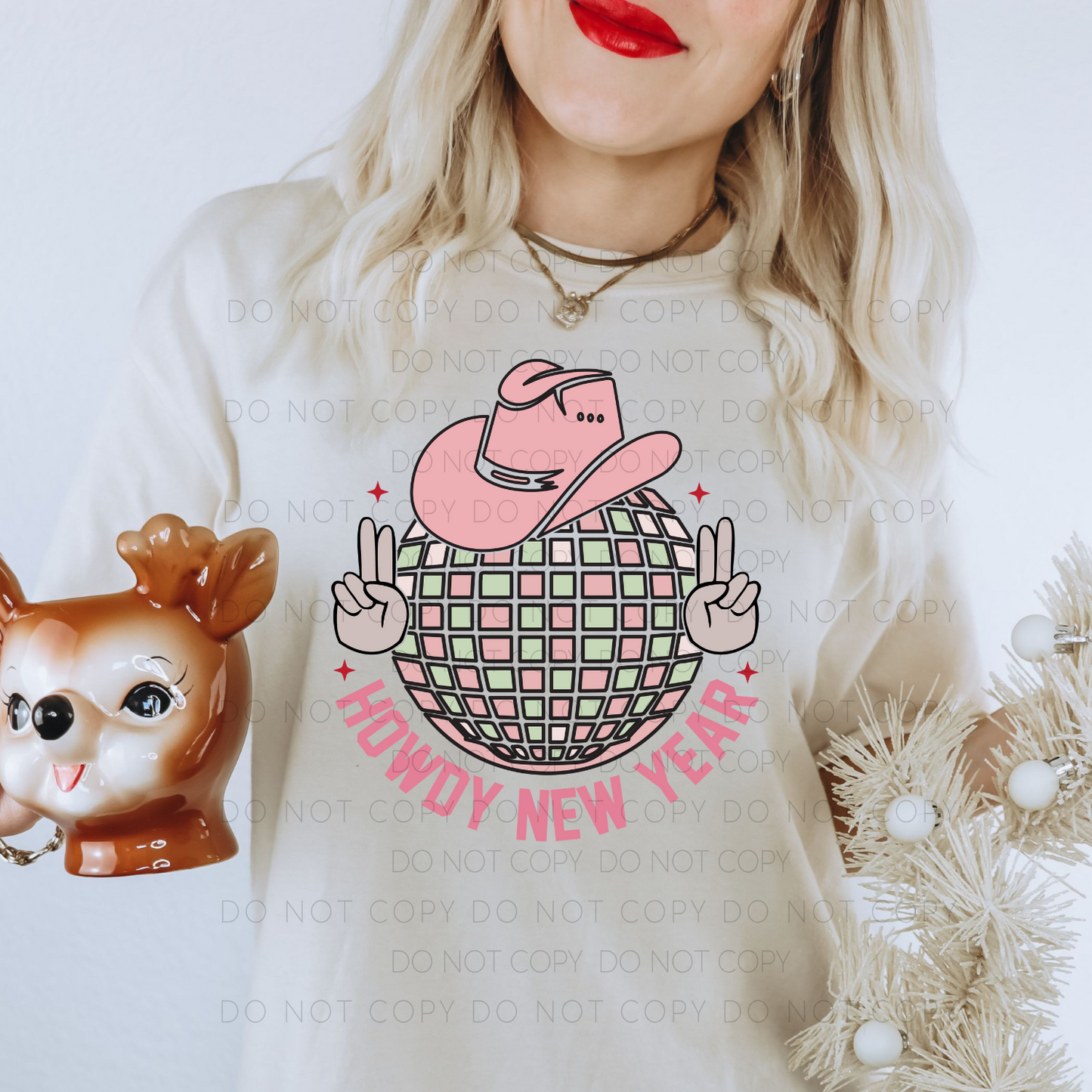 DTF TRANSFER Howdy New Year