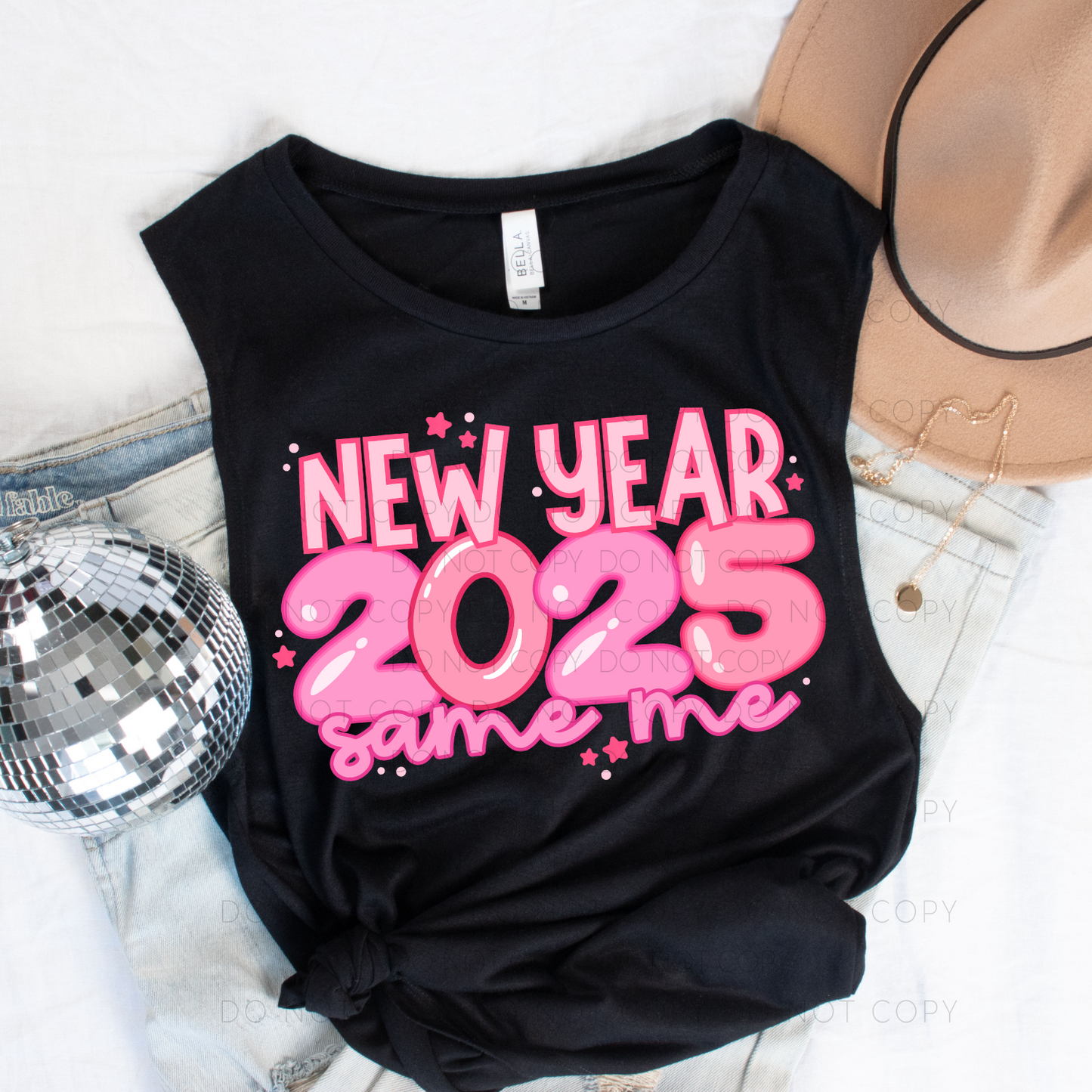 DTF TRANSFER New Year Same Me 2025