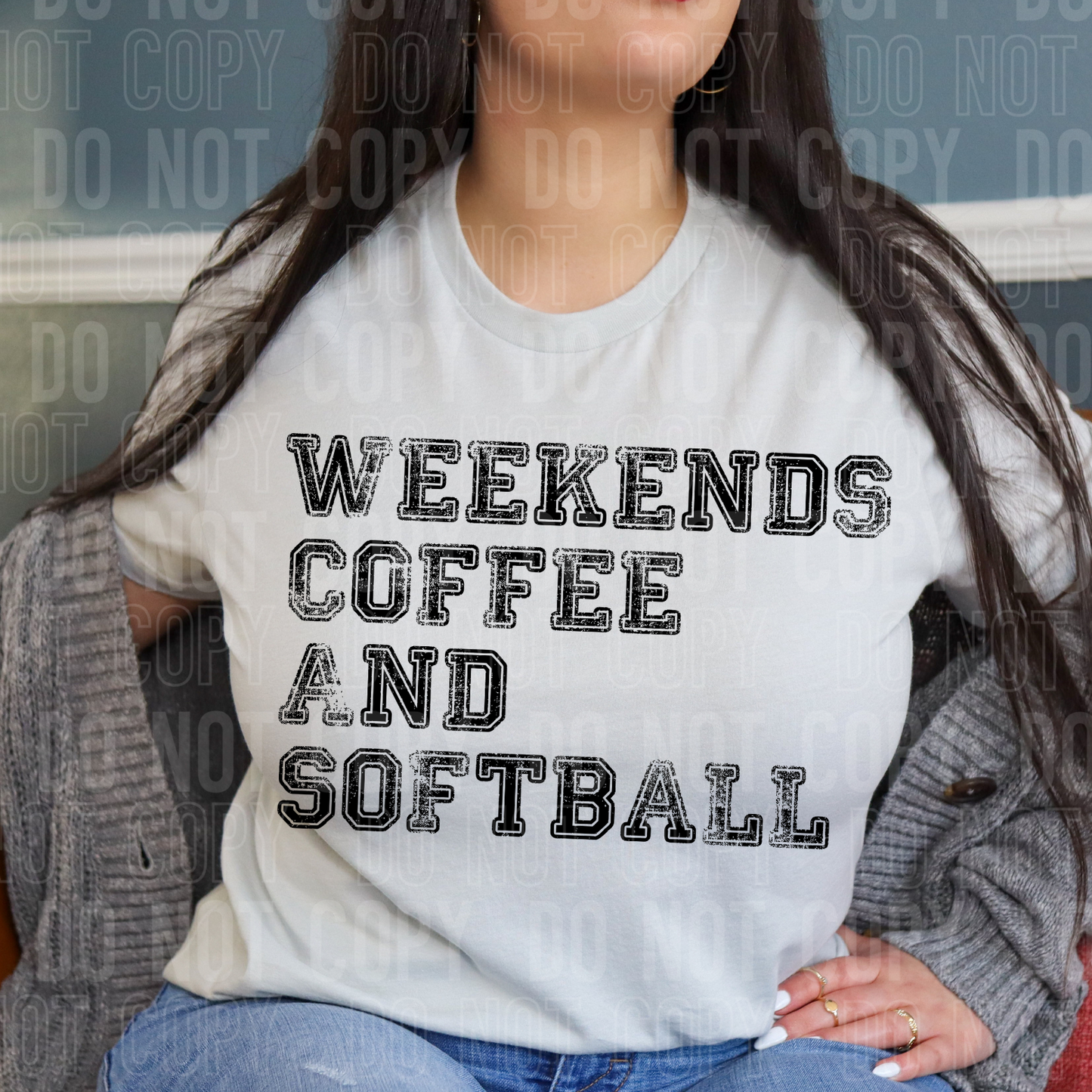 DTF TRANSFER Weekends Coffee And Softball