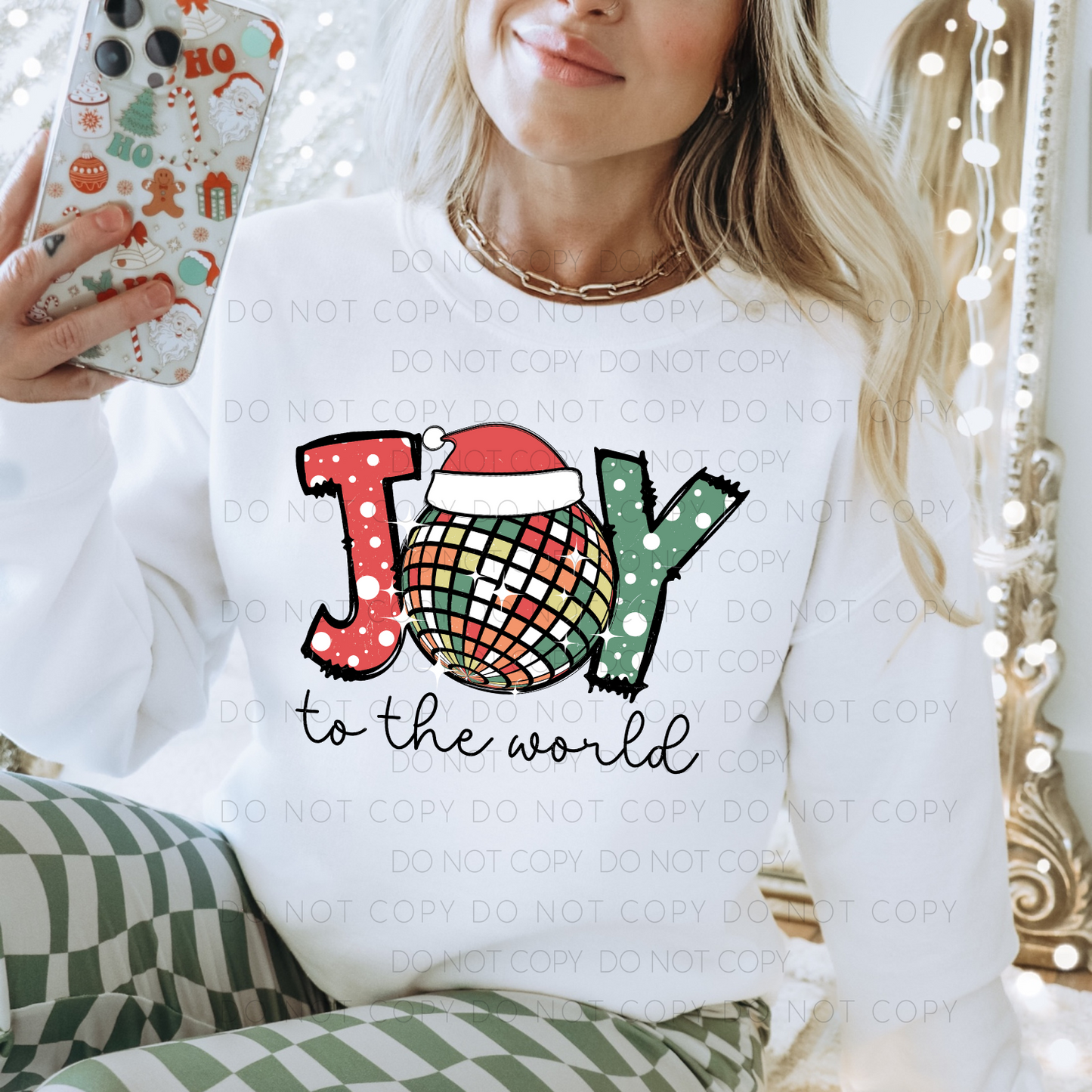 DTF TRANSFER Joy To The World