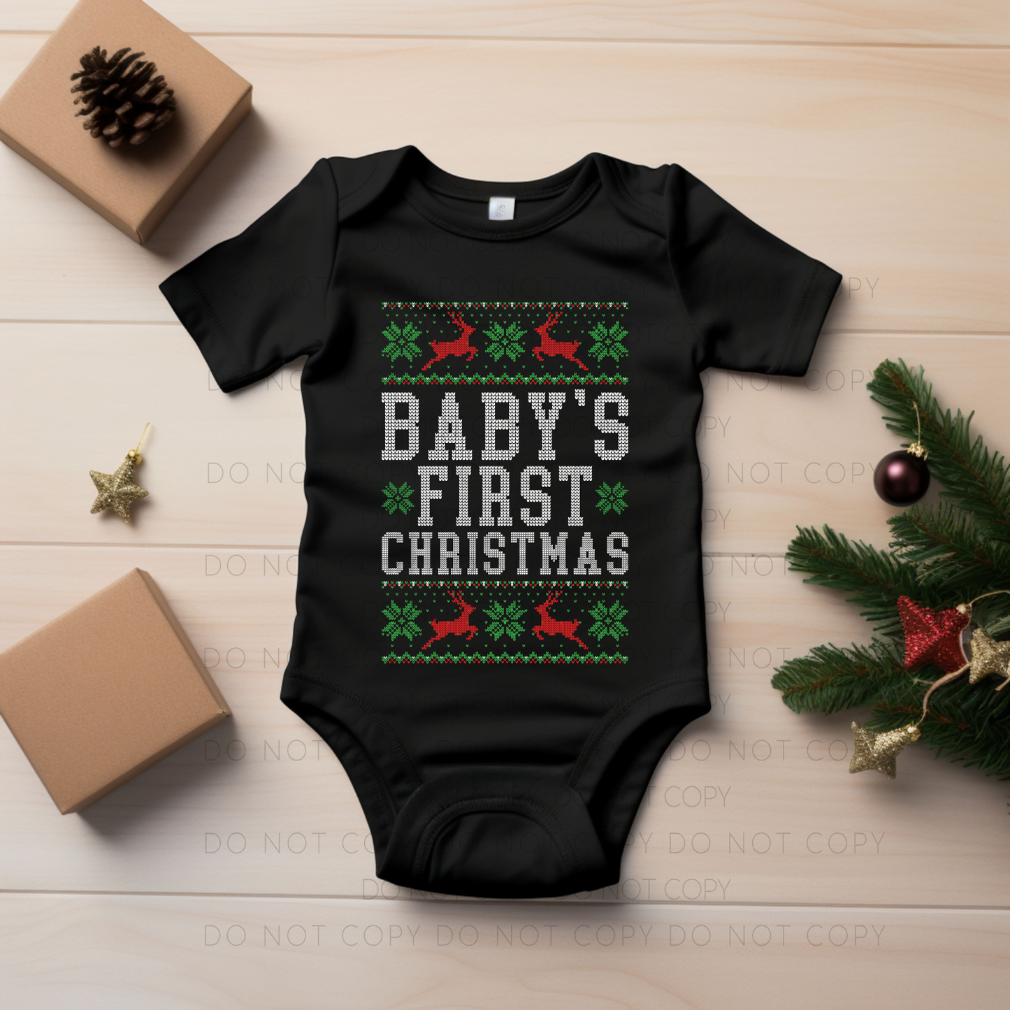 DTF TRANSFER Baby's First Christmas