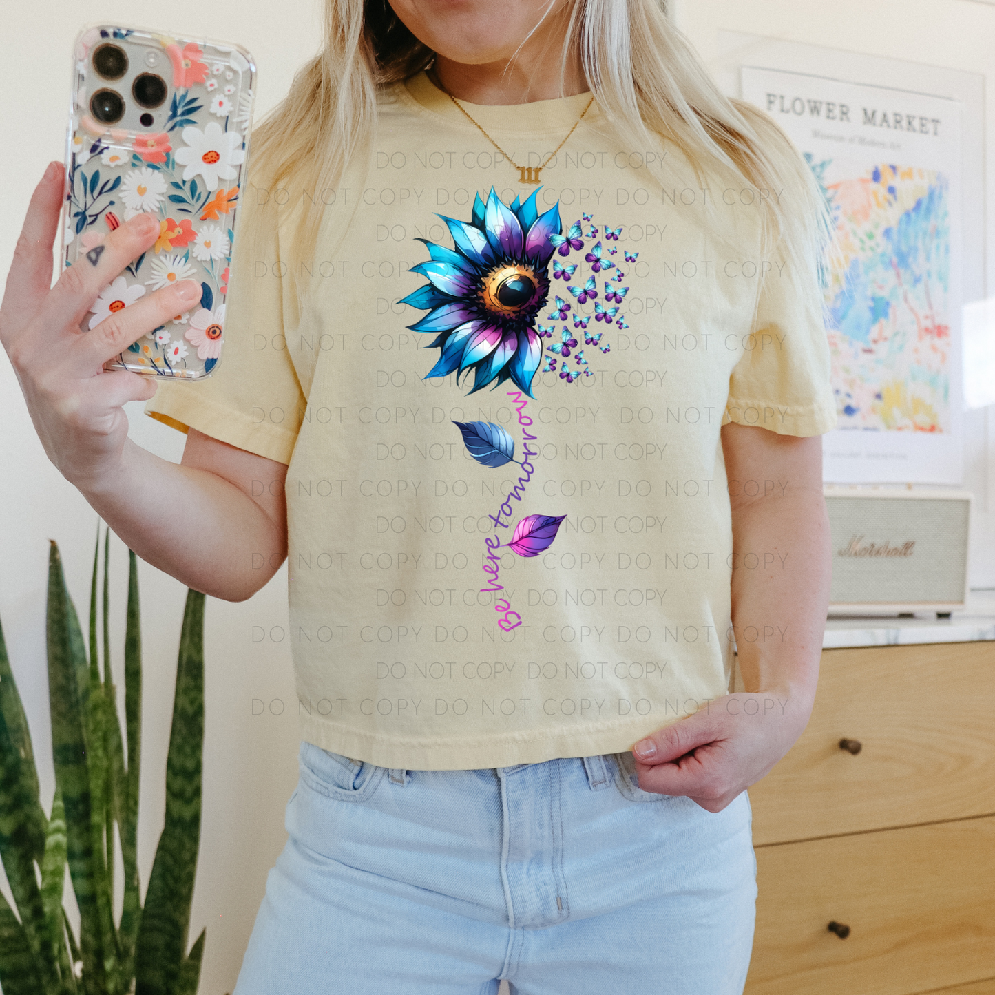 DTF TRANSFER Be Here Tomorrow