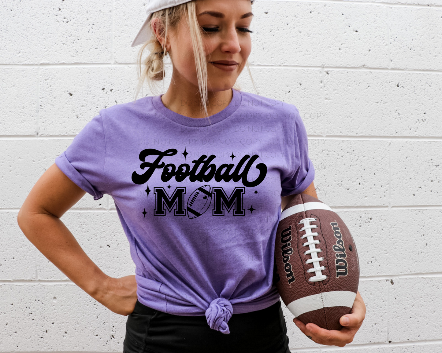 DTF TRANSFER Football Mom