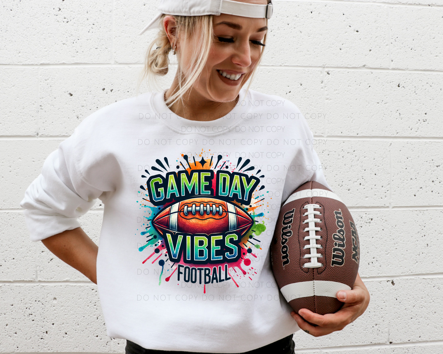 DTF TRANSFER Game Day Vibes Football