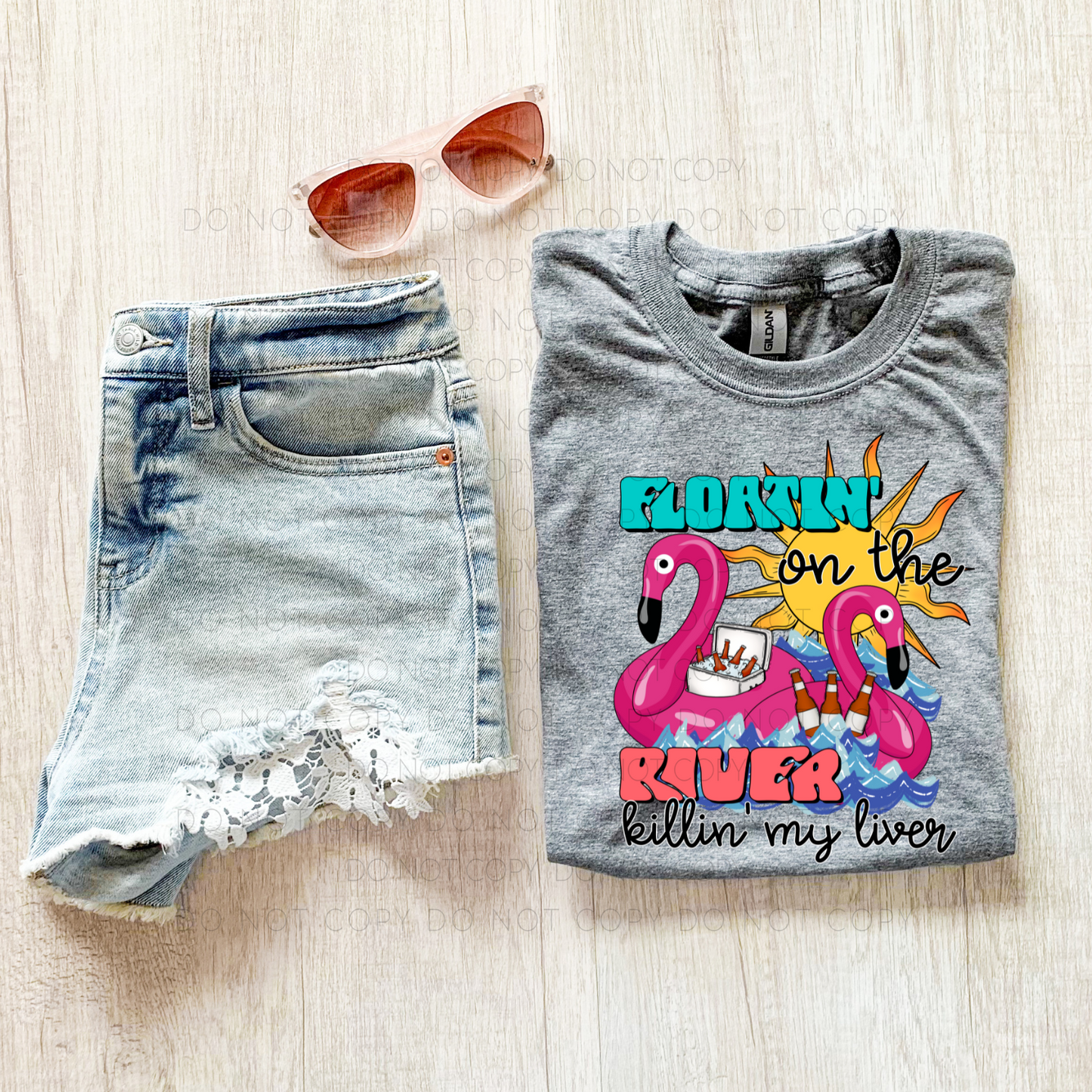 DTF TRANSFER Floatin' On The River