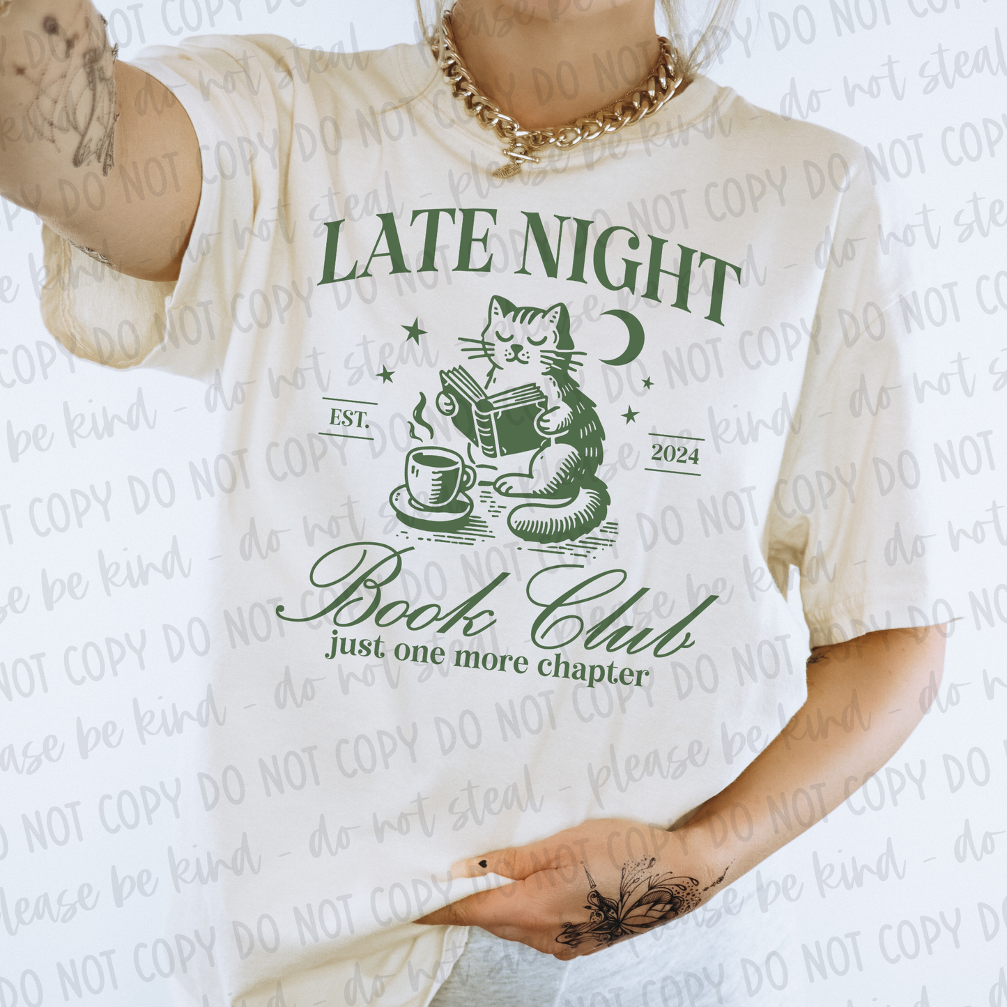 DTF TRANSFER Late Night Book Club