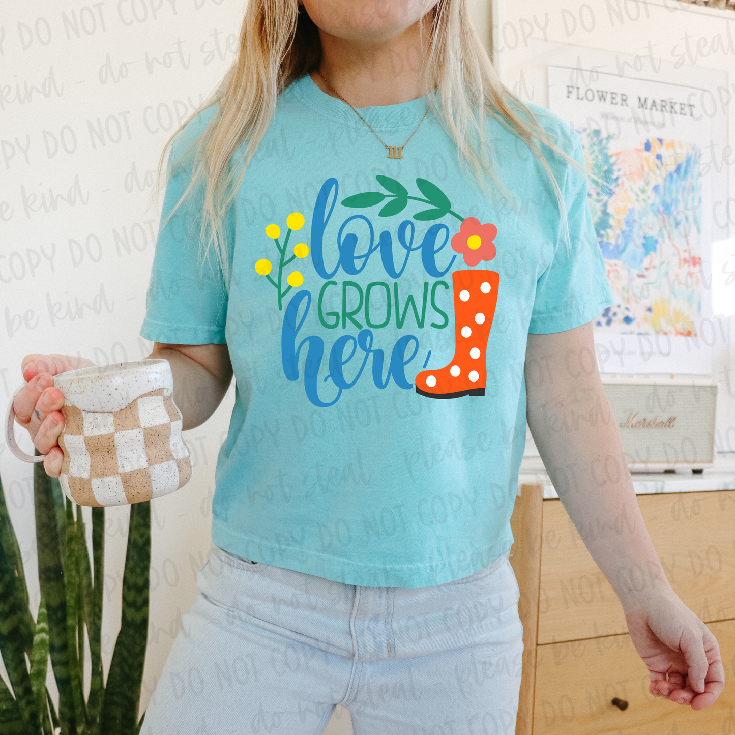 DTF TRANSFER Love Grows Here