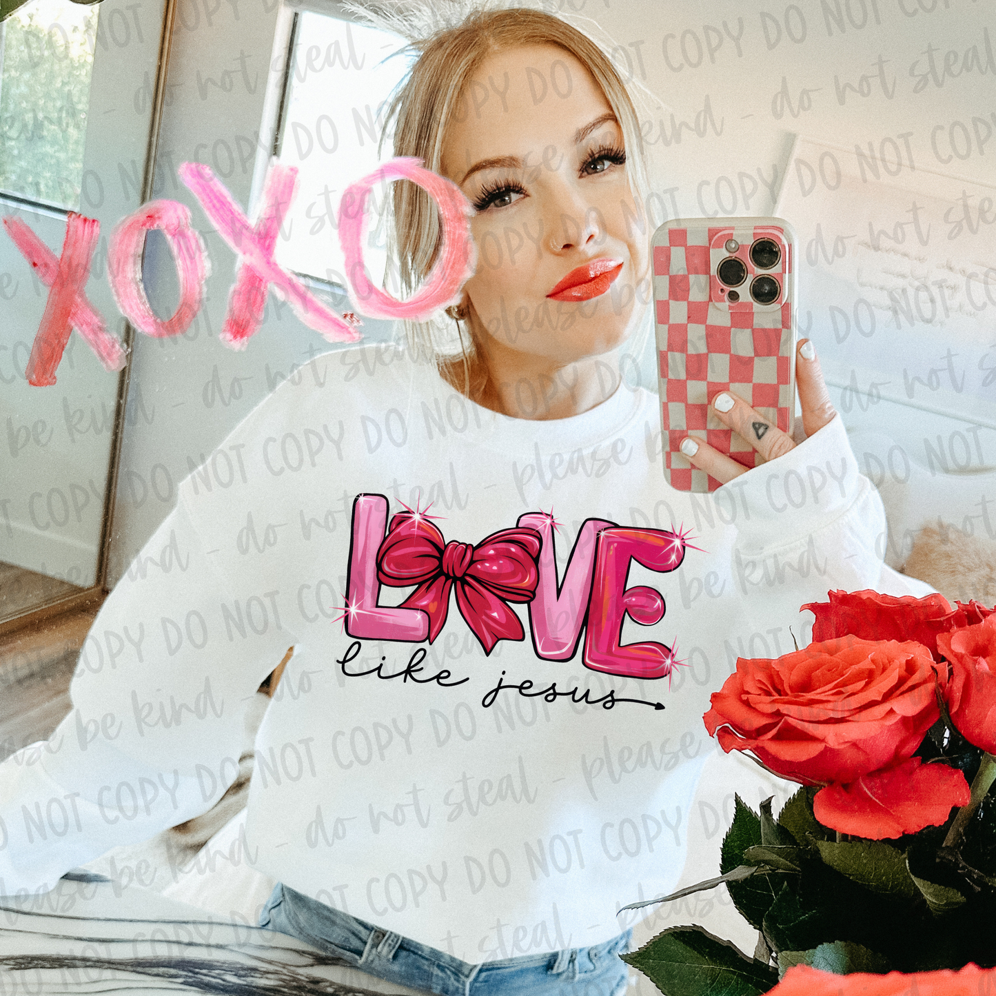 DTF TRANSFER Love Like Jesus