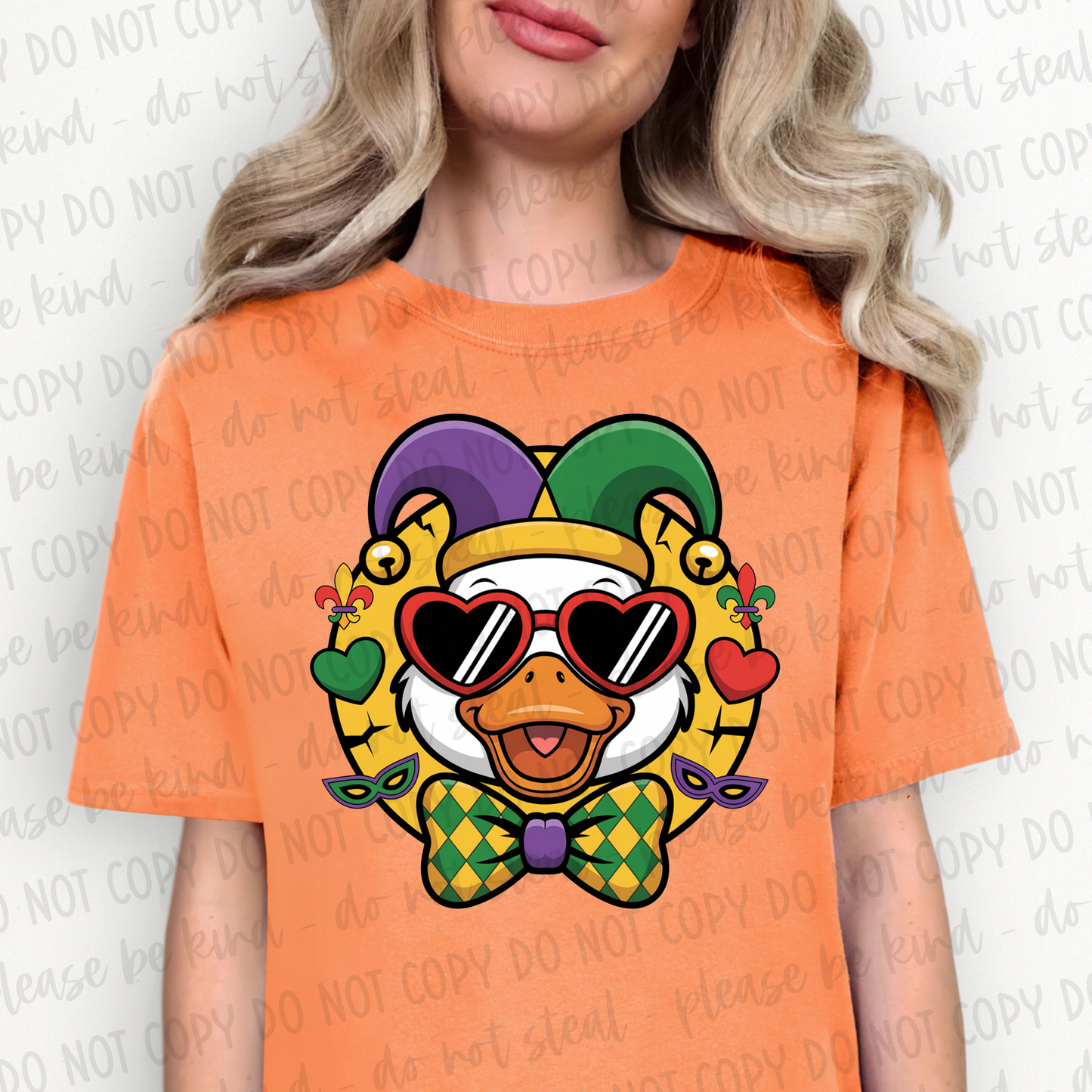DTF TRANSFER Mardi Gras Goose Jester