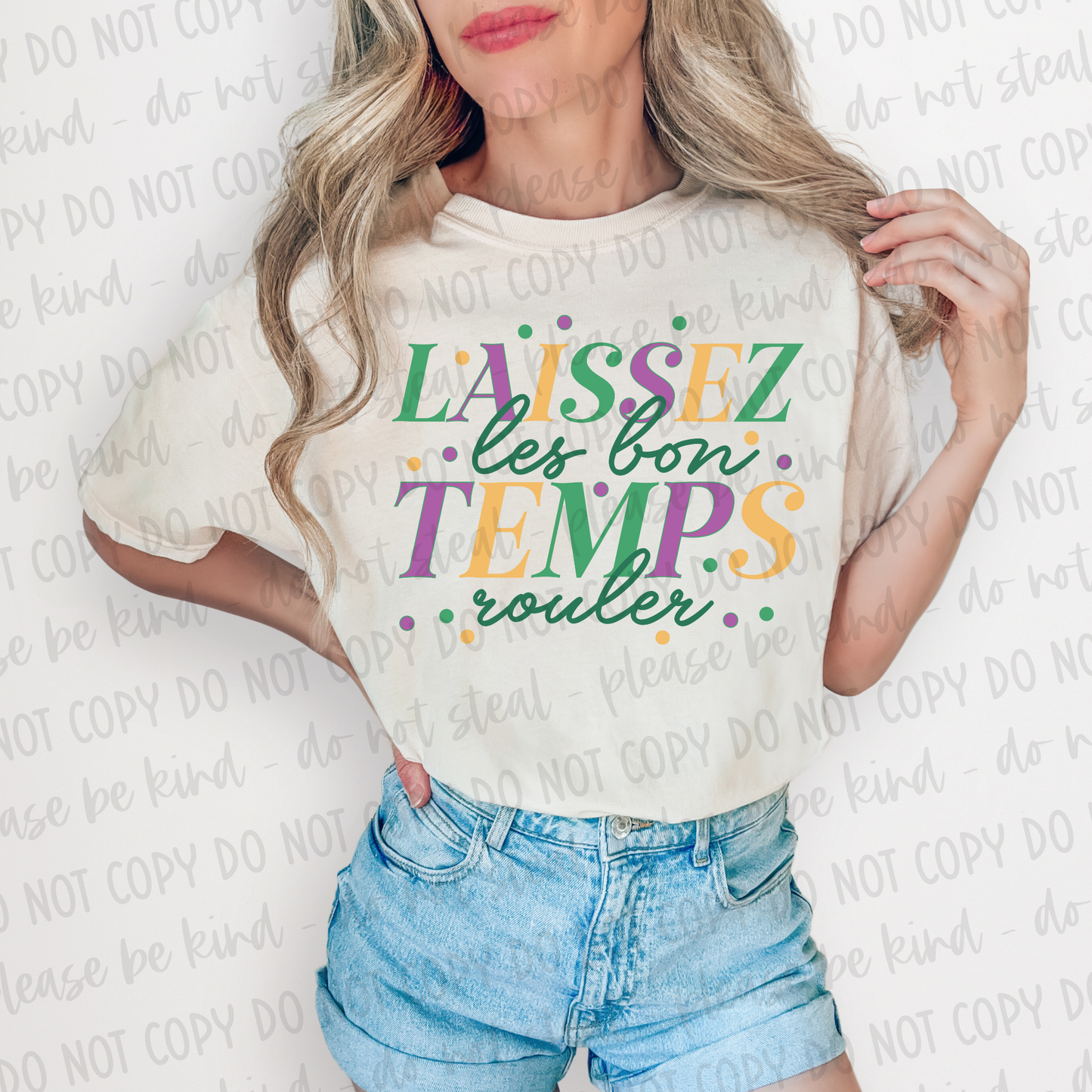 DTF TRANSFER Mardi Gras Laissez