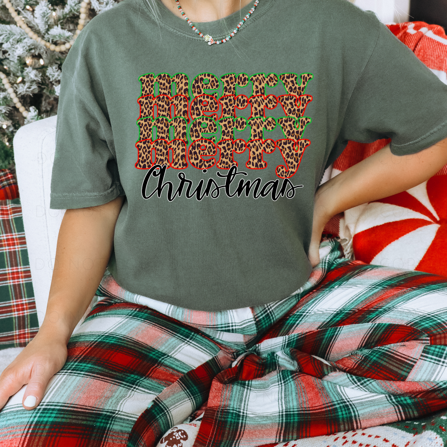 DTF TRANSFER Merry Merry Merry Christmas