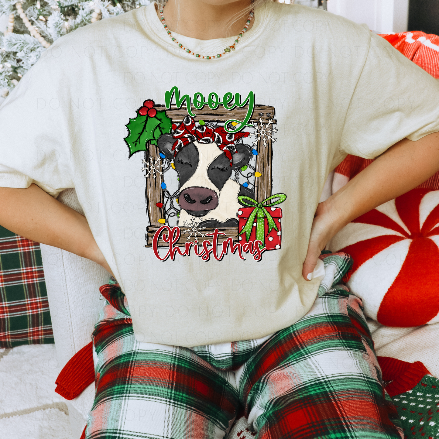 DTF TRANSFER Mooey Christmas