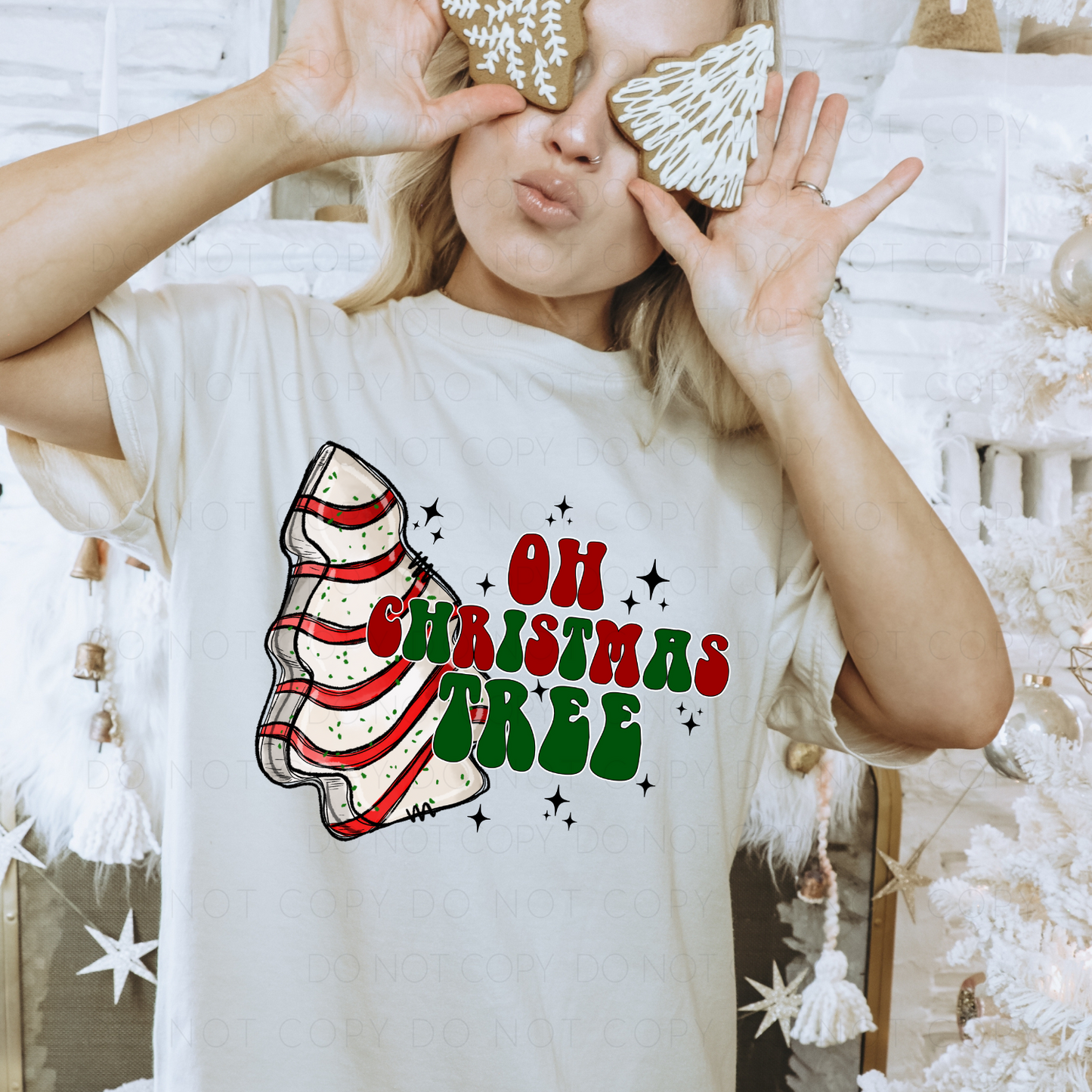 DTF TRANSFER Oh Christmas Tree