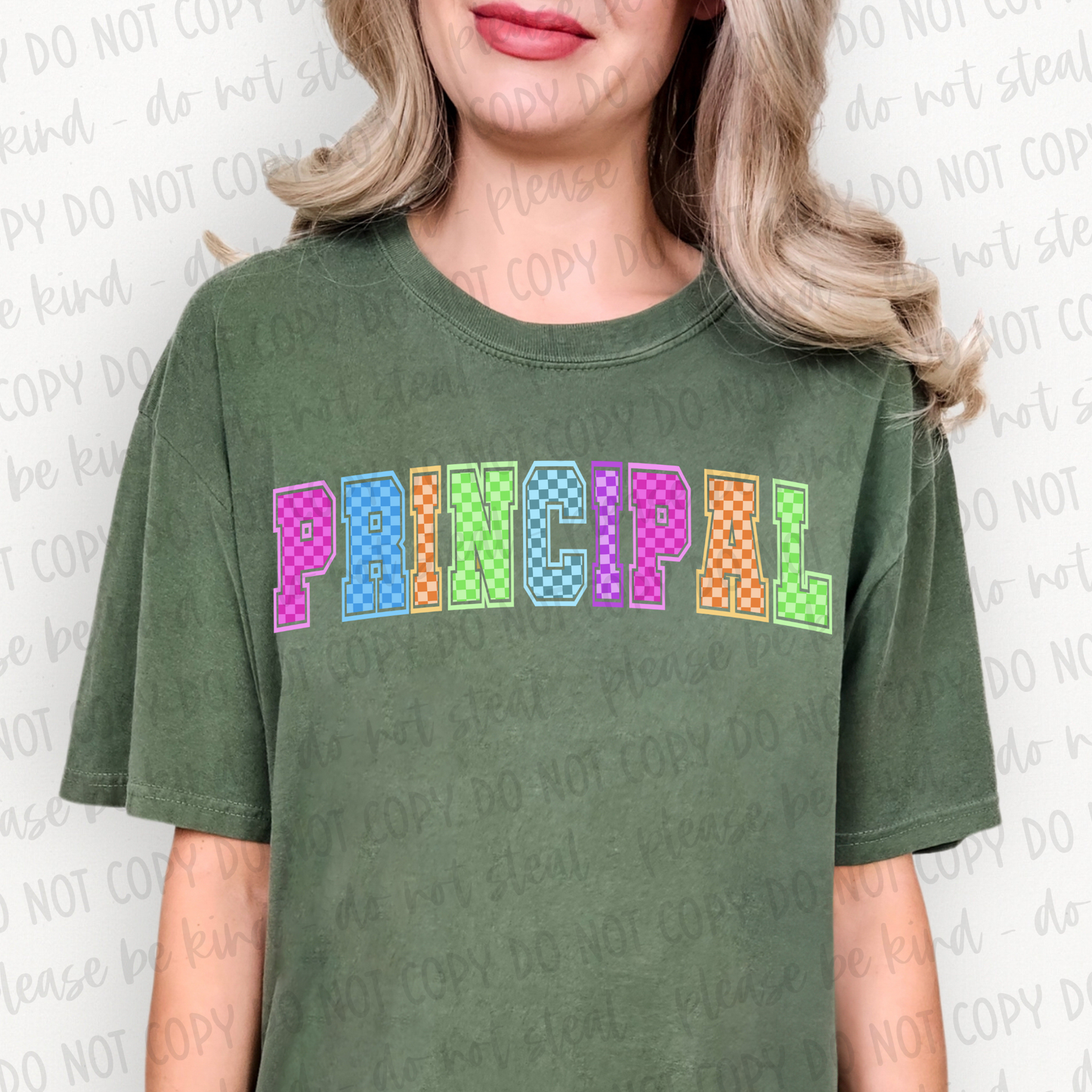 DTF TRANSFER Checkered Principal