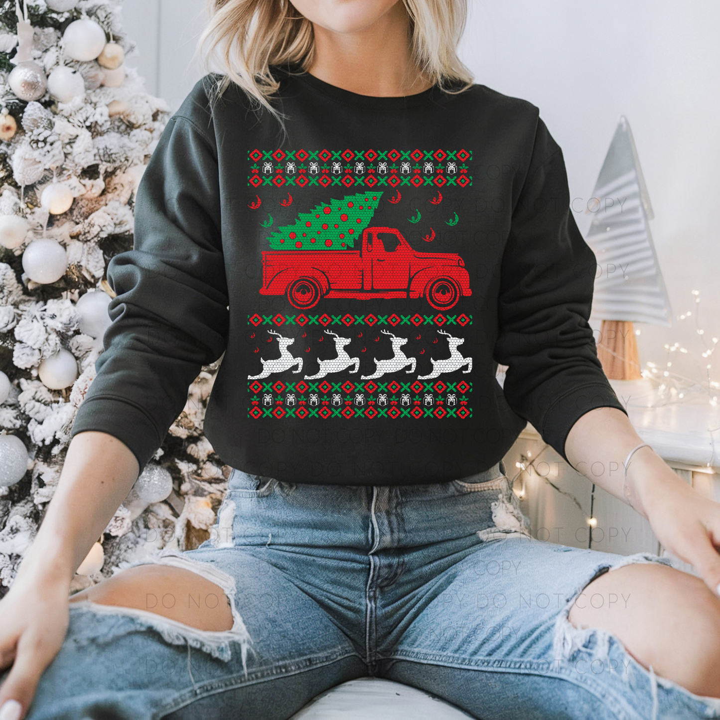 DTF TRANSFER Red Truck