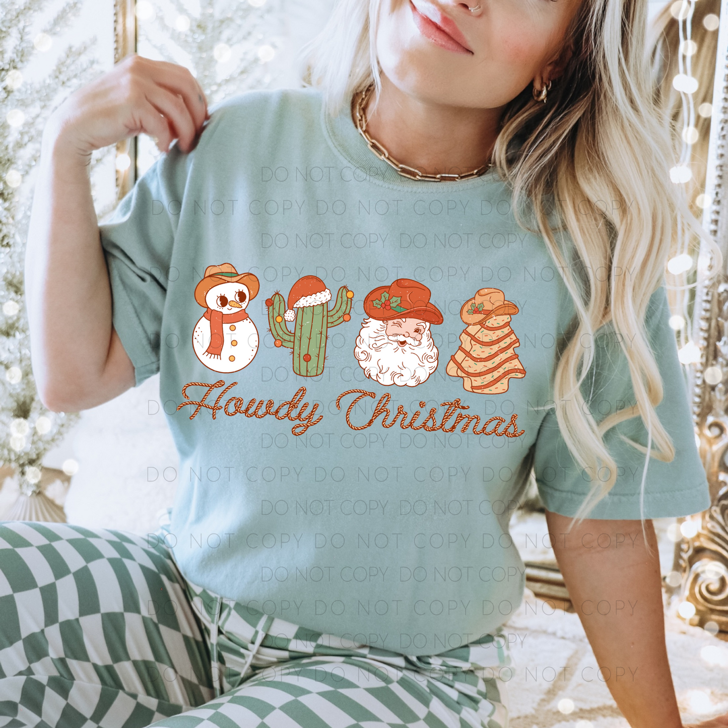 DTF TRANSFER Howdy Christmas