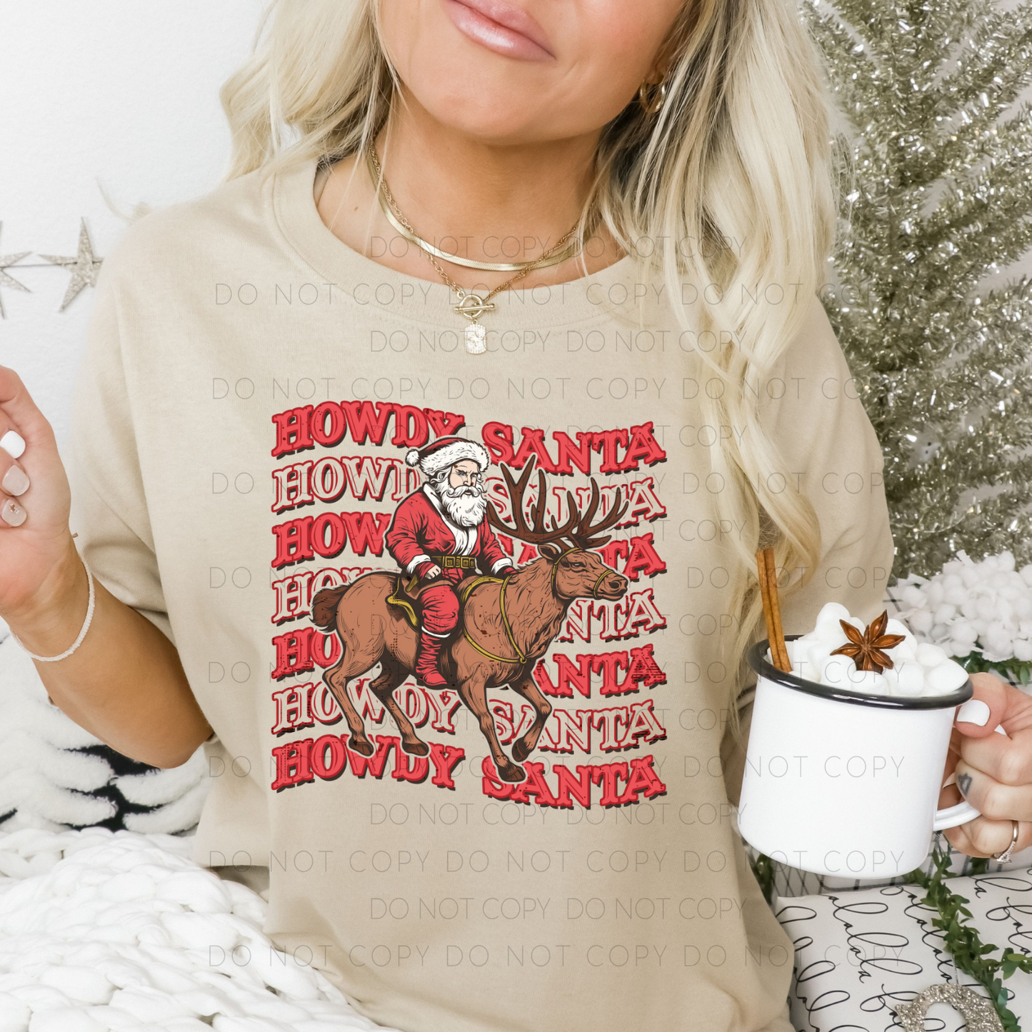 DTF TRANSFER Howdy Santa