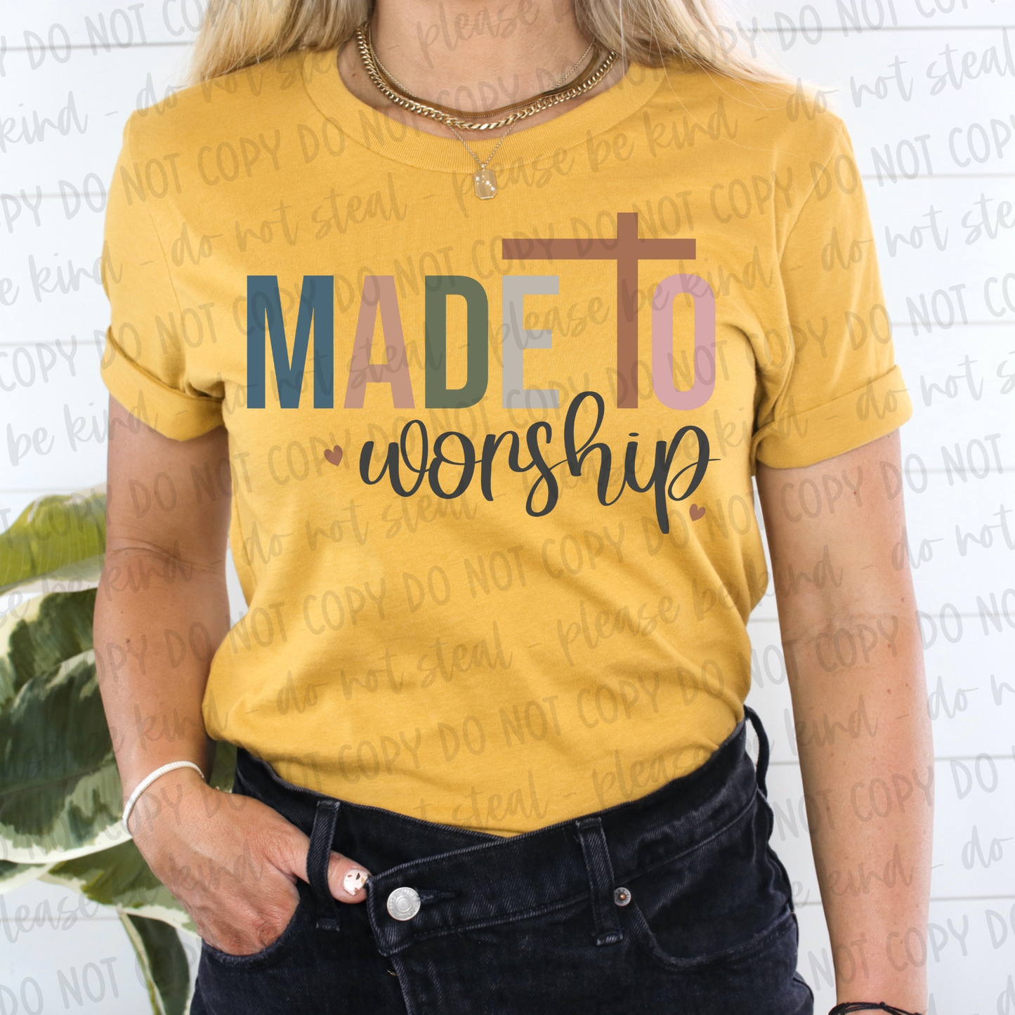 DTF TRANSFER Made To Worship