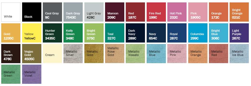 Pocket sized Custom 1 Color Screenprint 5-7 BUSINESS DAY TAT from artwork approval