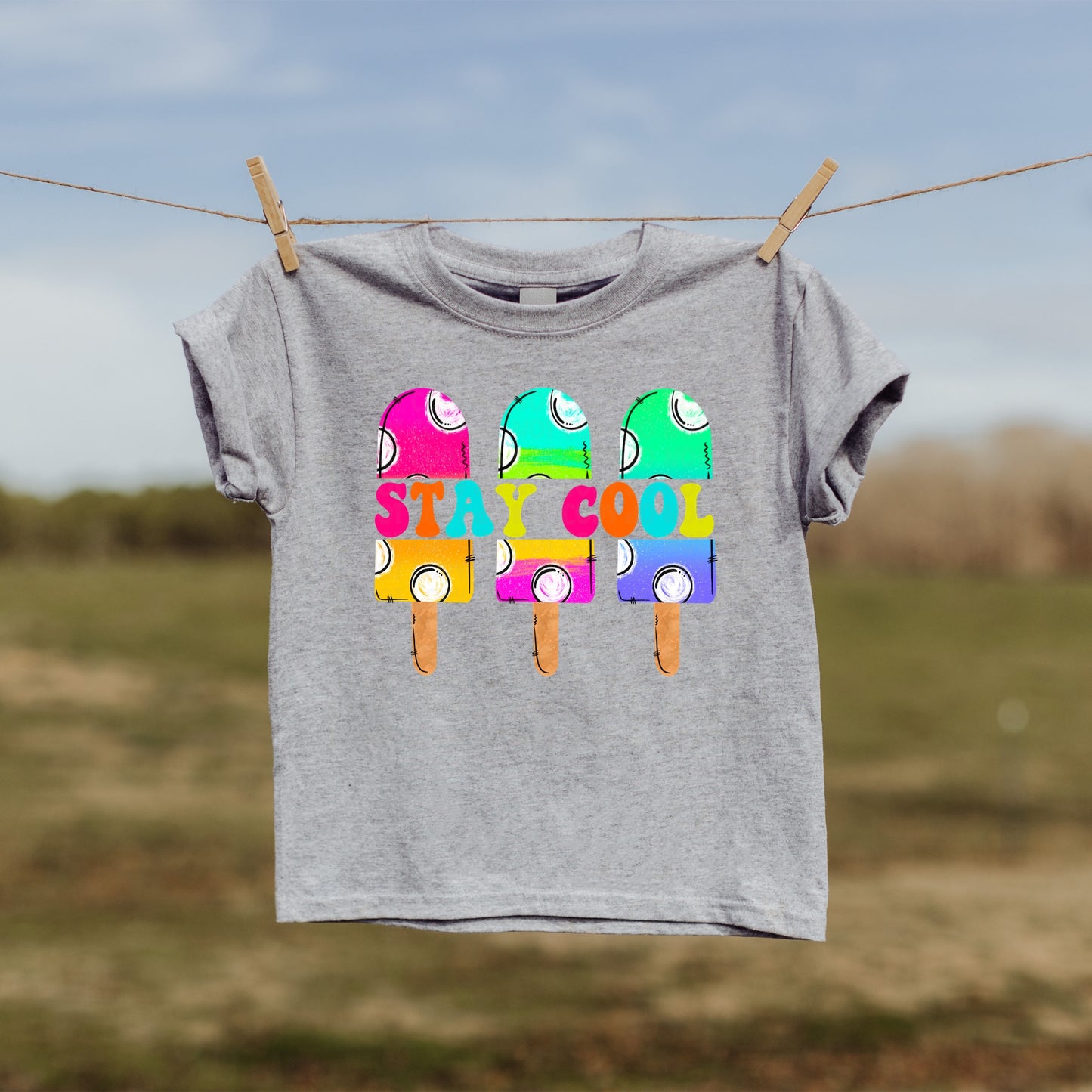 DTF TRANSFER Stay Cool Popsicles