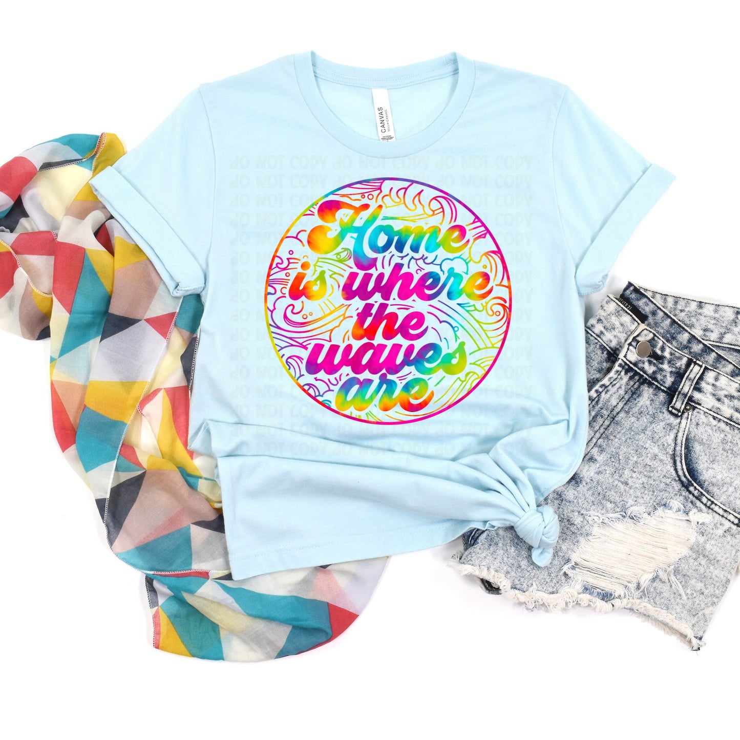 DTF TRANSFER Home Is The Where The Waves Are