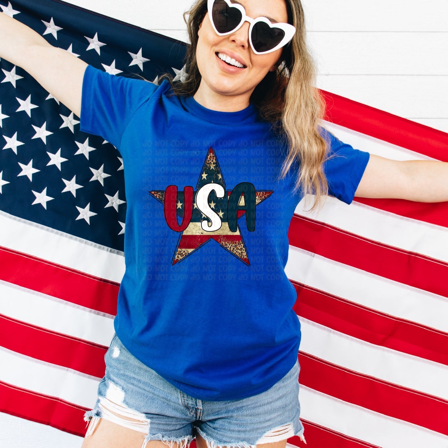 DTF TRANSFER USA Rustic Star