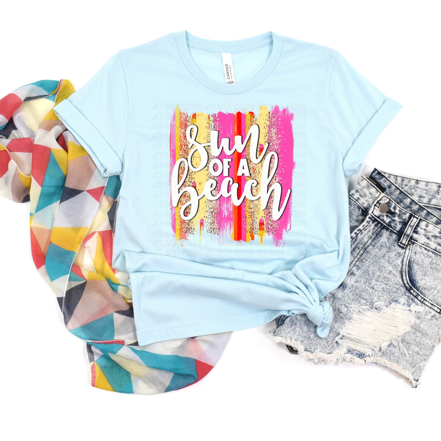 DTF TRANSFER Sun Of A Beach Brushstroke